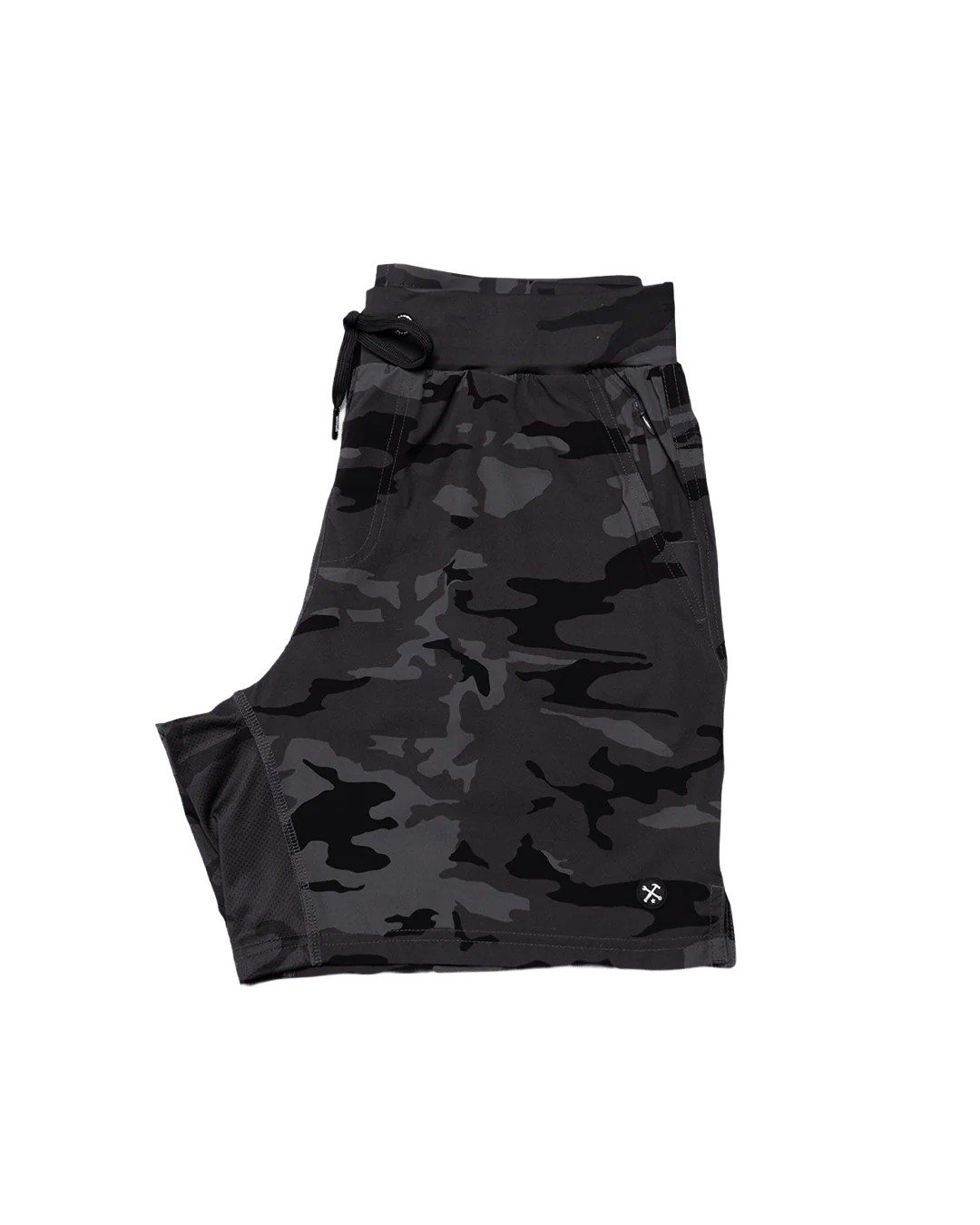 7" Gym Shorts - Black Camo - Image 10