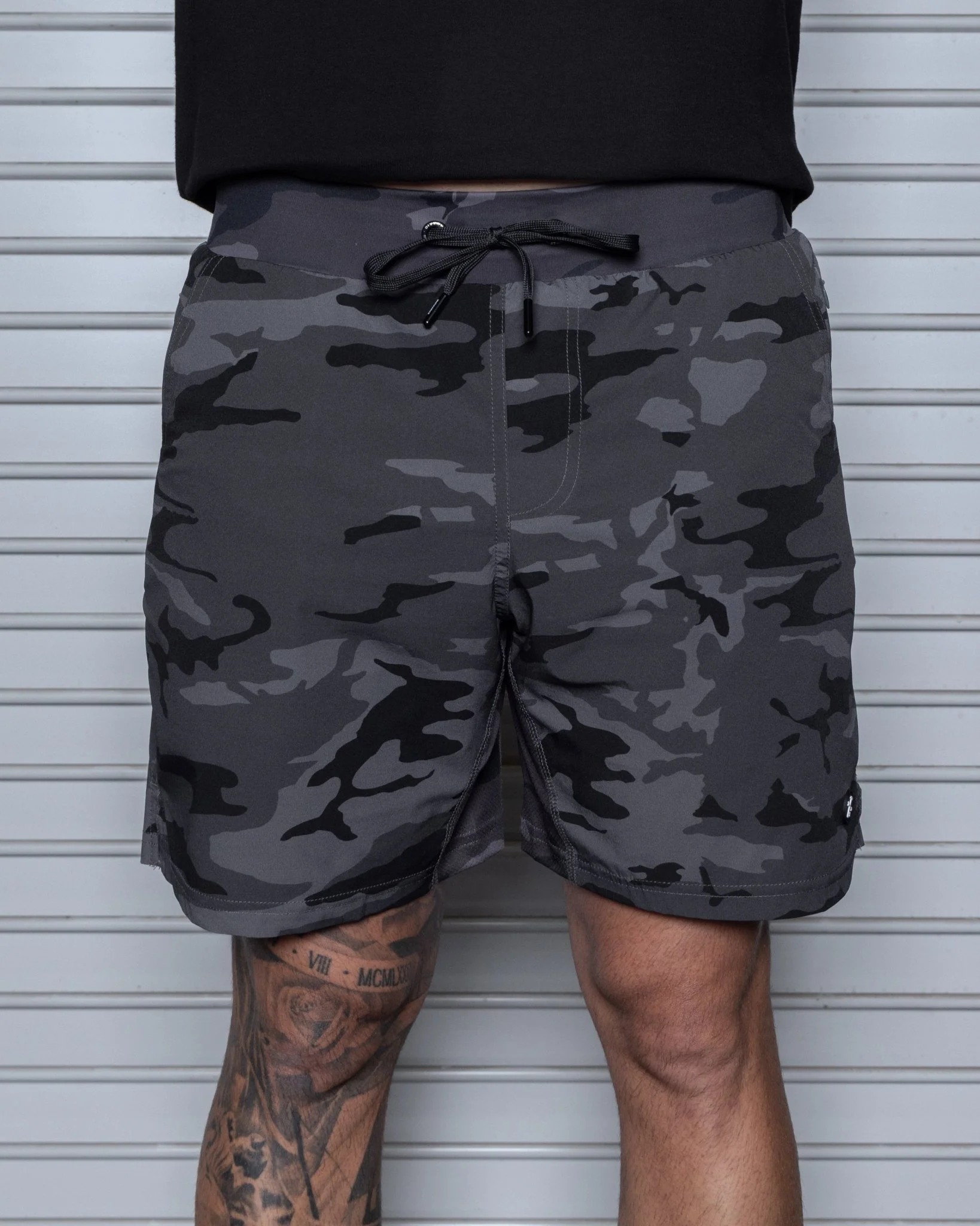 7" Gym Shorts - Black Camo - Image 3