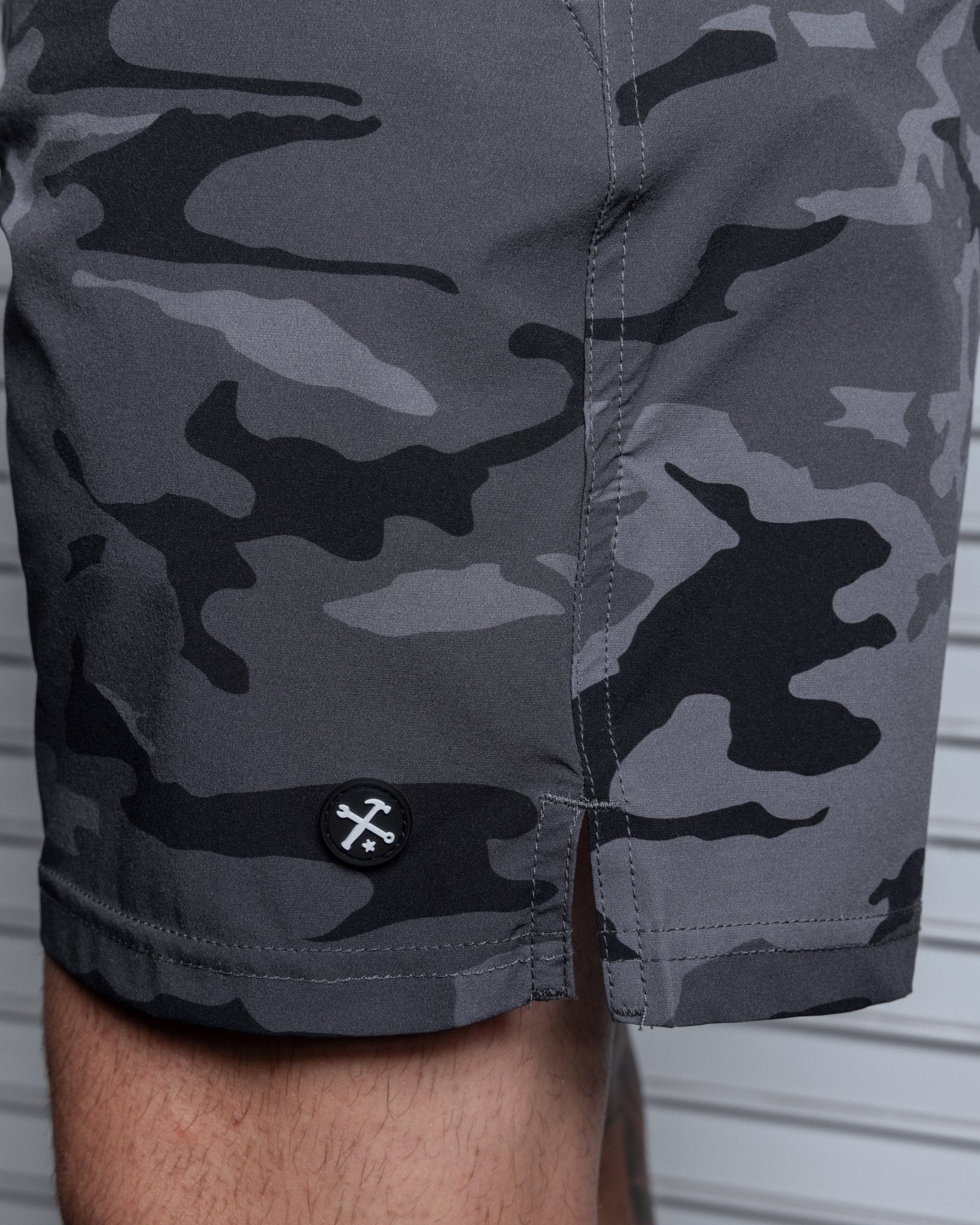 7" Gym Shorts - Black Camo - Image 8