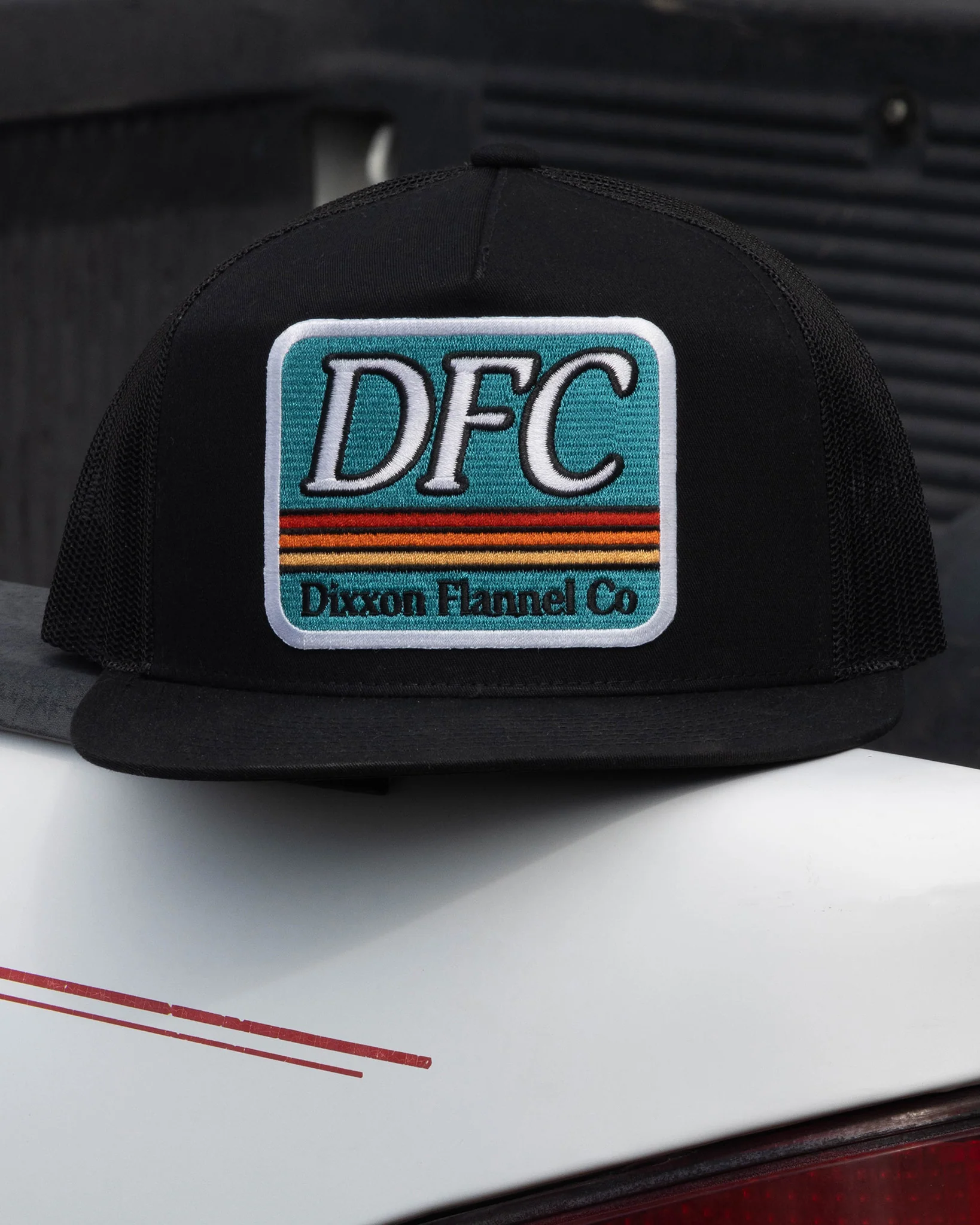 70s Steeze Flat Bill Trucker Snapback - Image 2