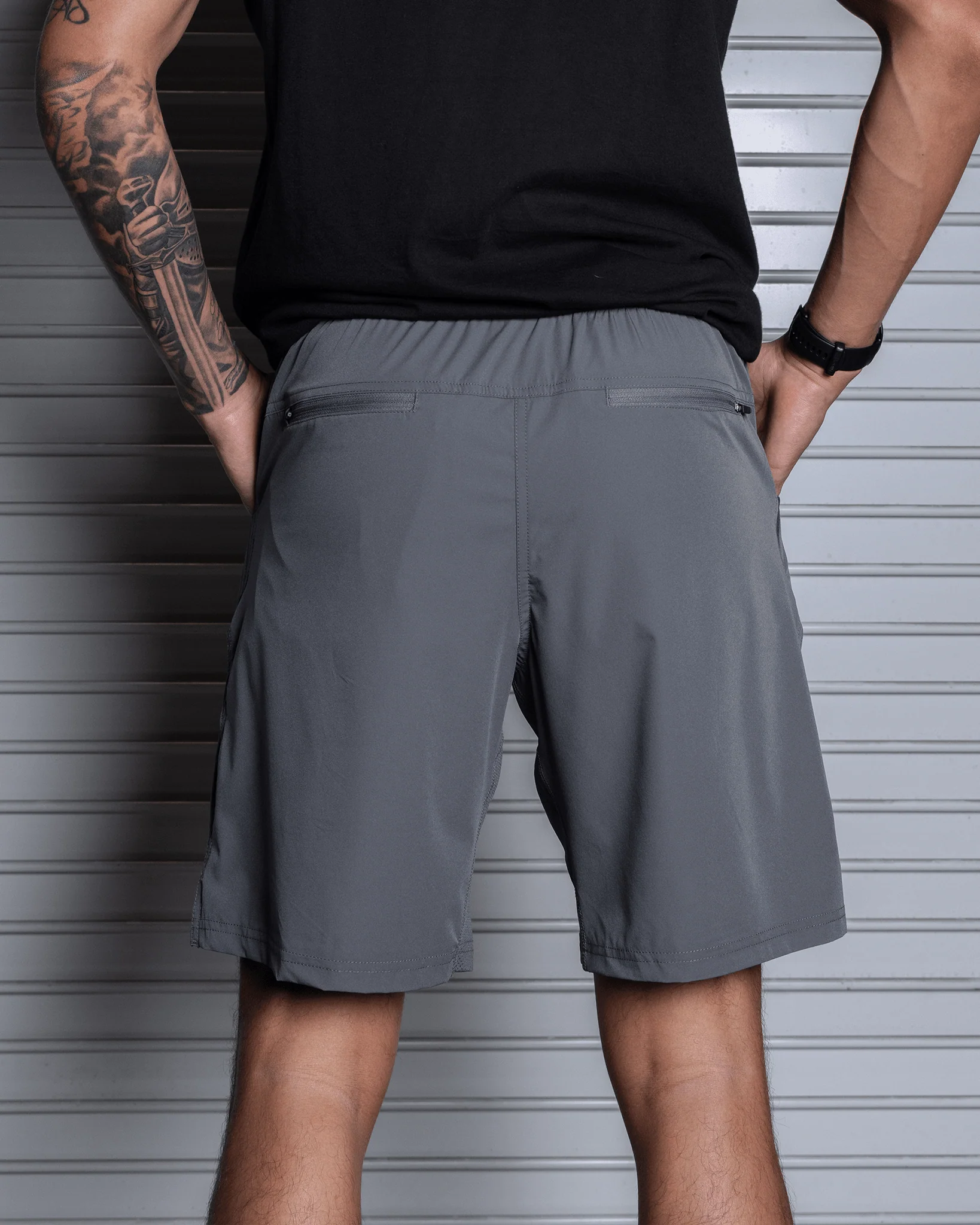 9" Gym Shorts - Charcoal - Image 2