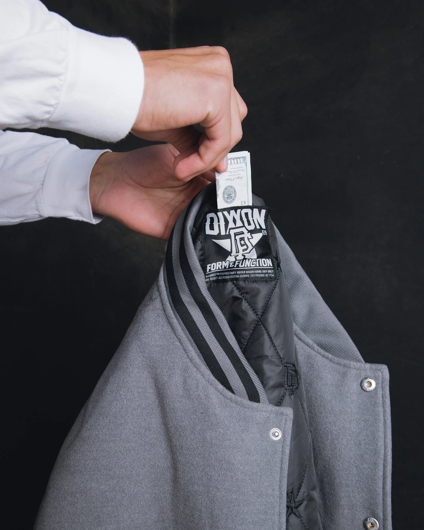 Absolute Defiance Wool Varsity Jacket - Image 3