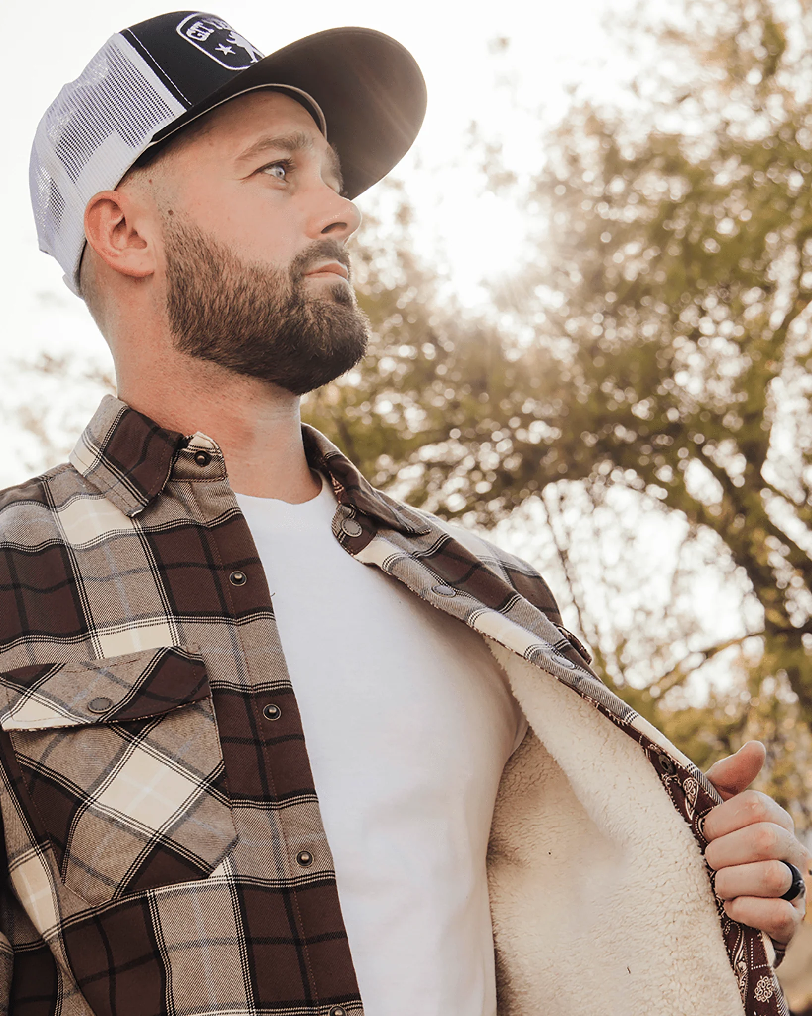 Amarillo Sherpa Lined Flannel Jacket - Image 2