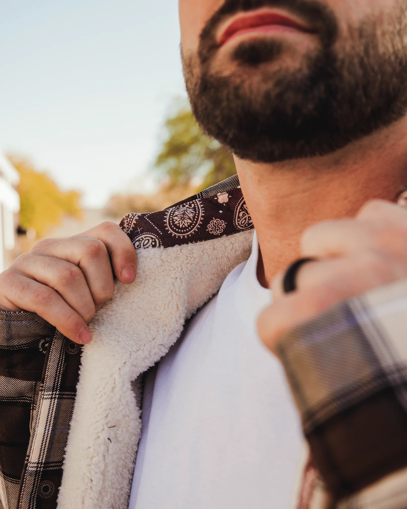 Amarillo Sherpa Lined Flannel Jacket - Image 3