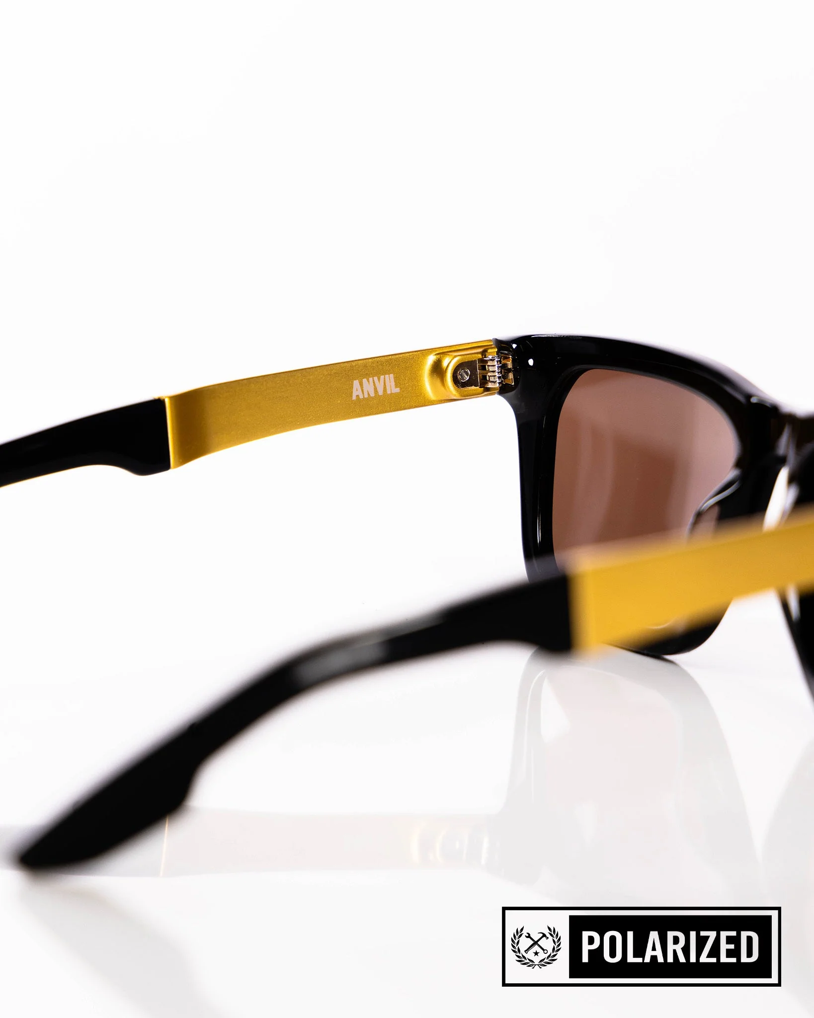 Anvil Metal Sunglasses - Brown & Bronze Polarized - Image 7