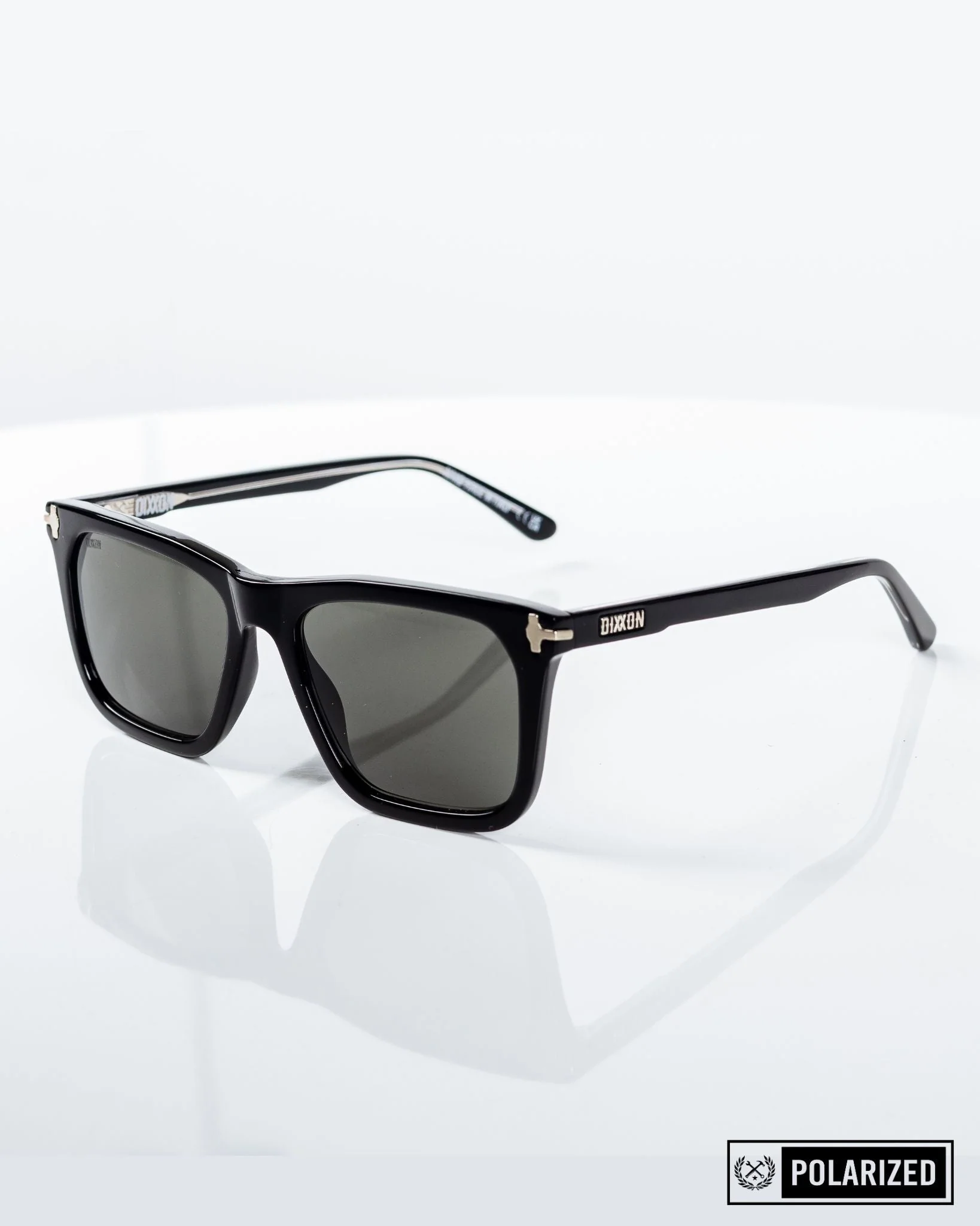 Anvil Sunglasses - Polished Black & Gray Polarized - Image 4