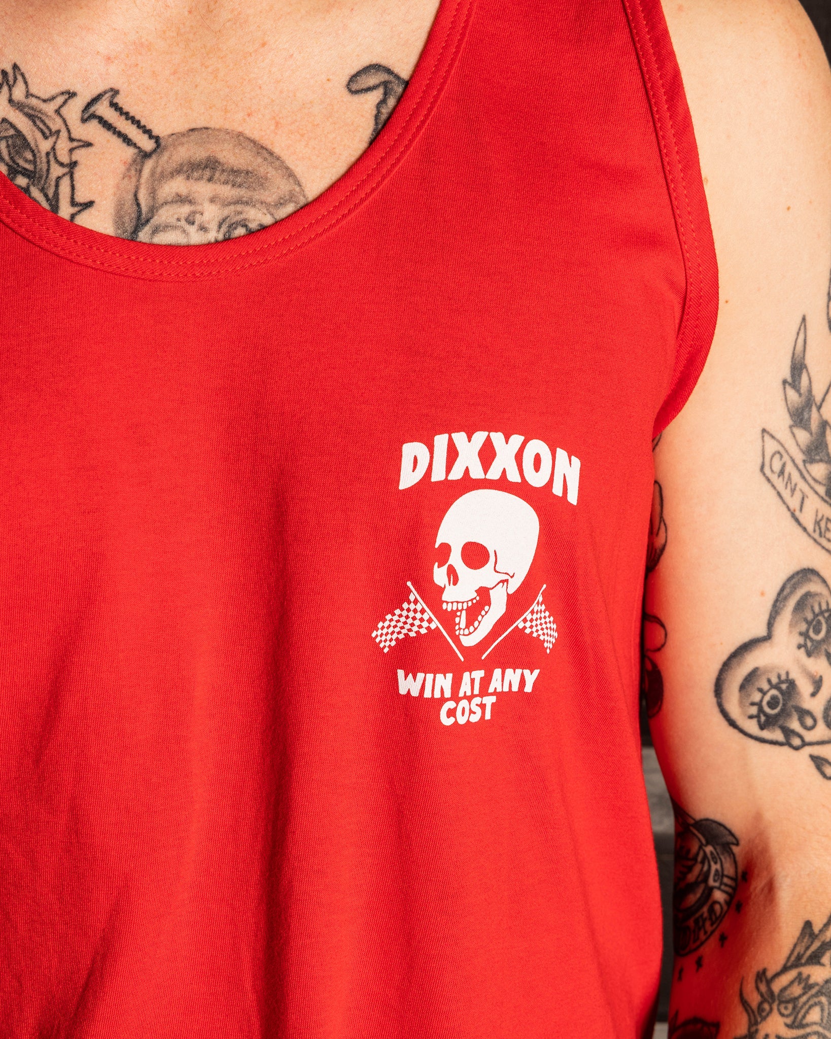 Any Cost Tank - Red & White - Image 4