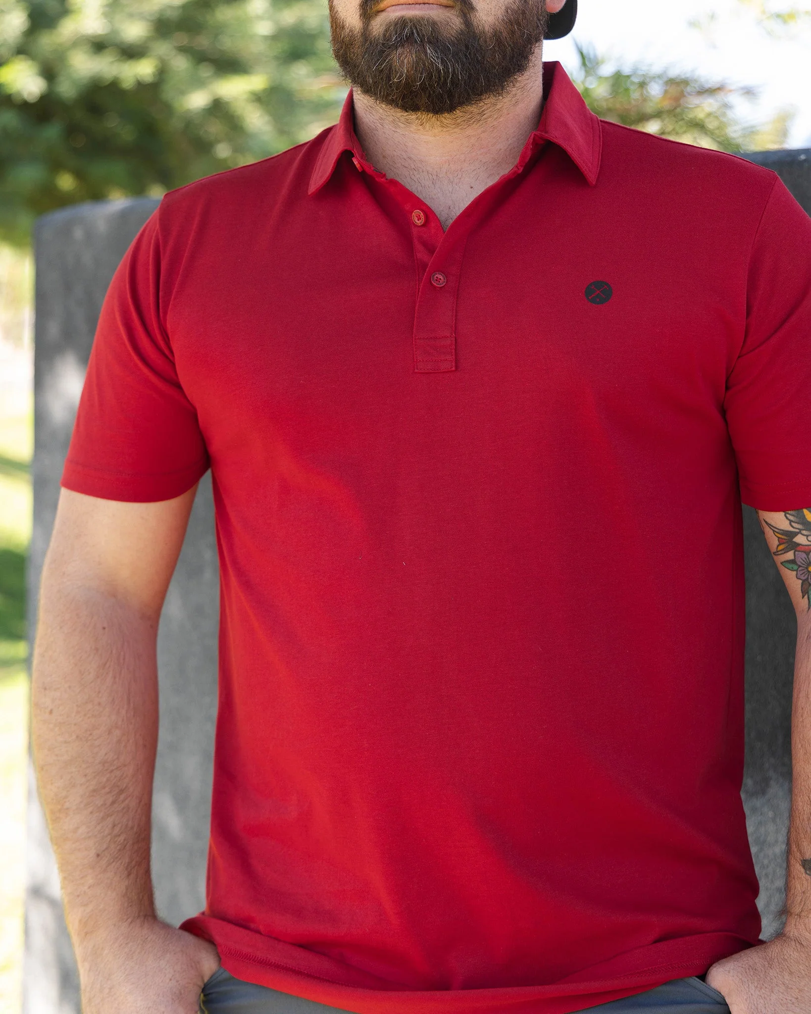 Athletic Premium Polo - Red - Image 5