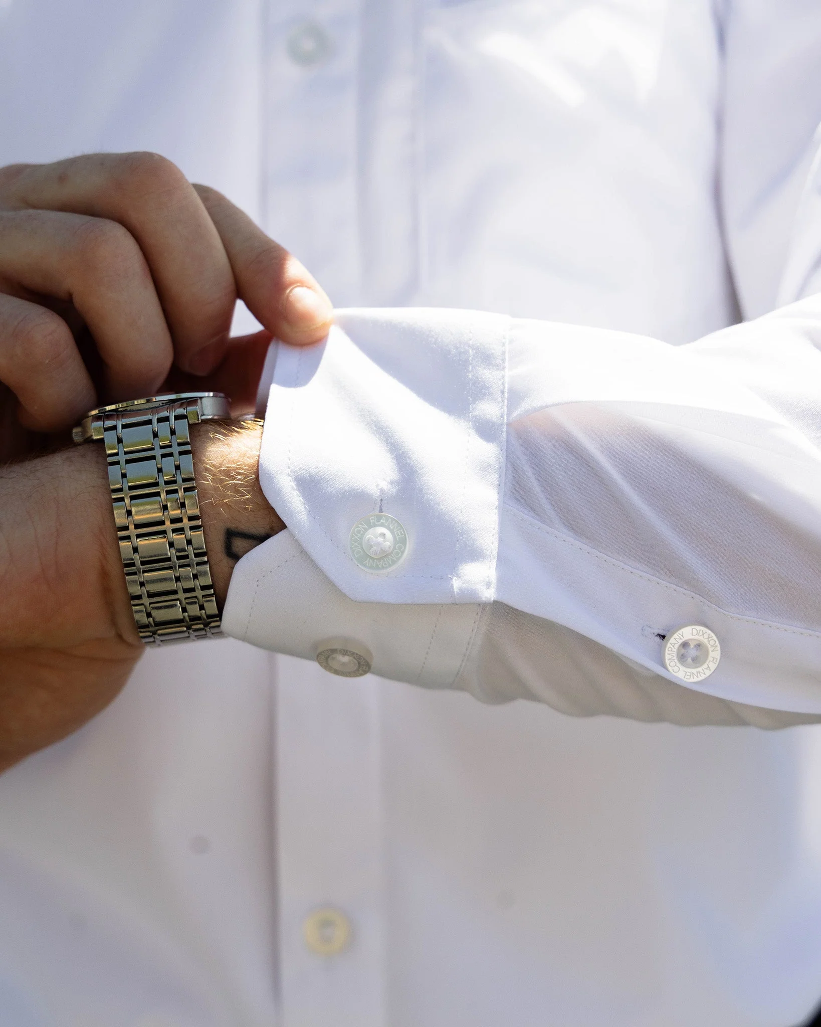 Bamboo Long Sleeve Dress Shirt 2.0 - White - Image 4