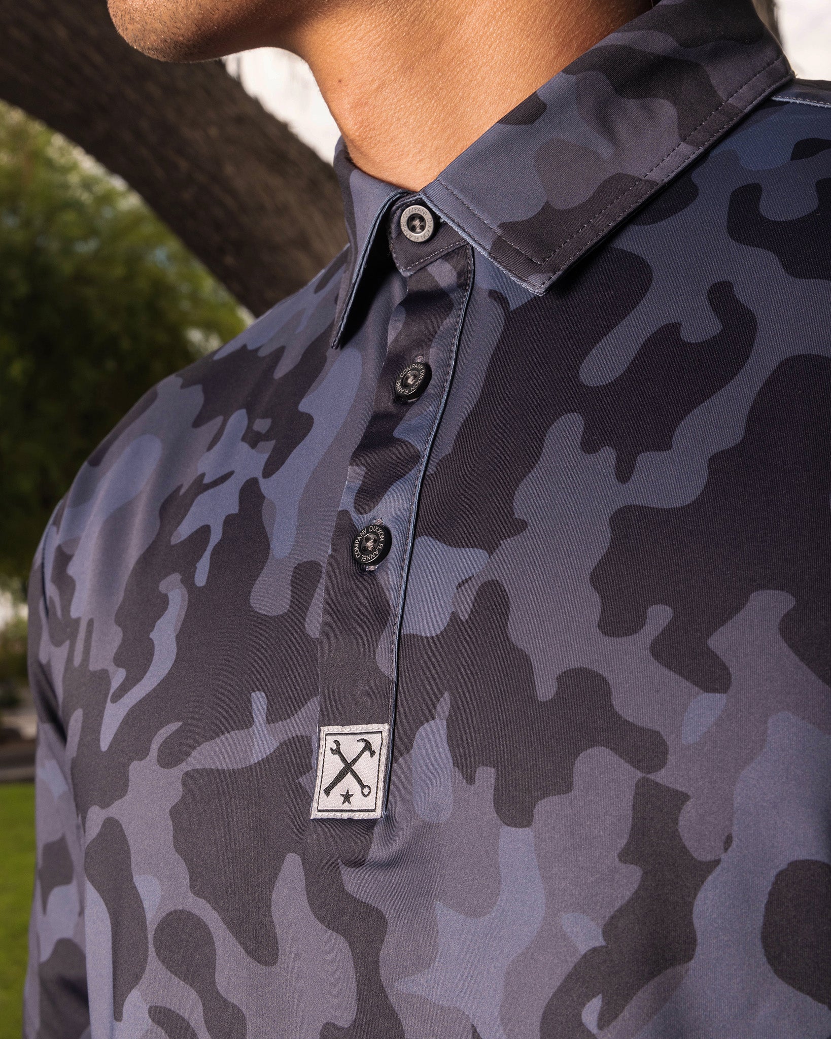 Black Camo Party Polo - Image 3