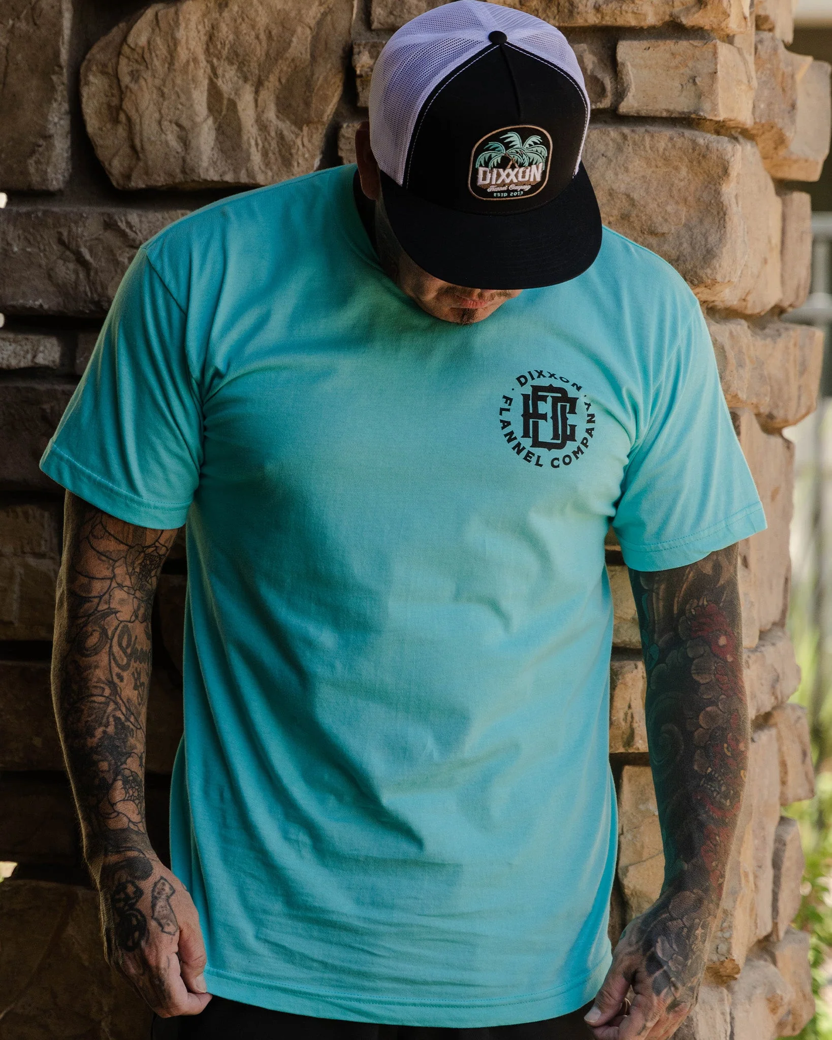 Black Compass T-Shirt - Tiffany - Image 2
