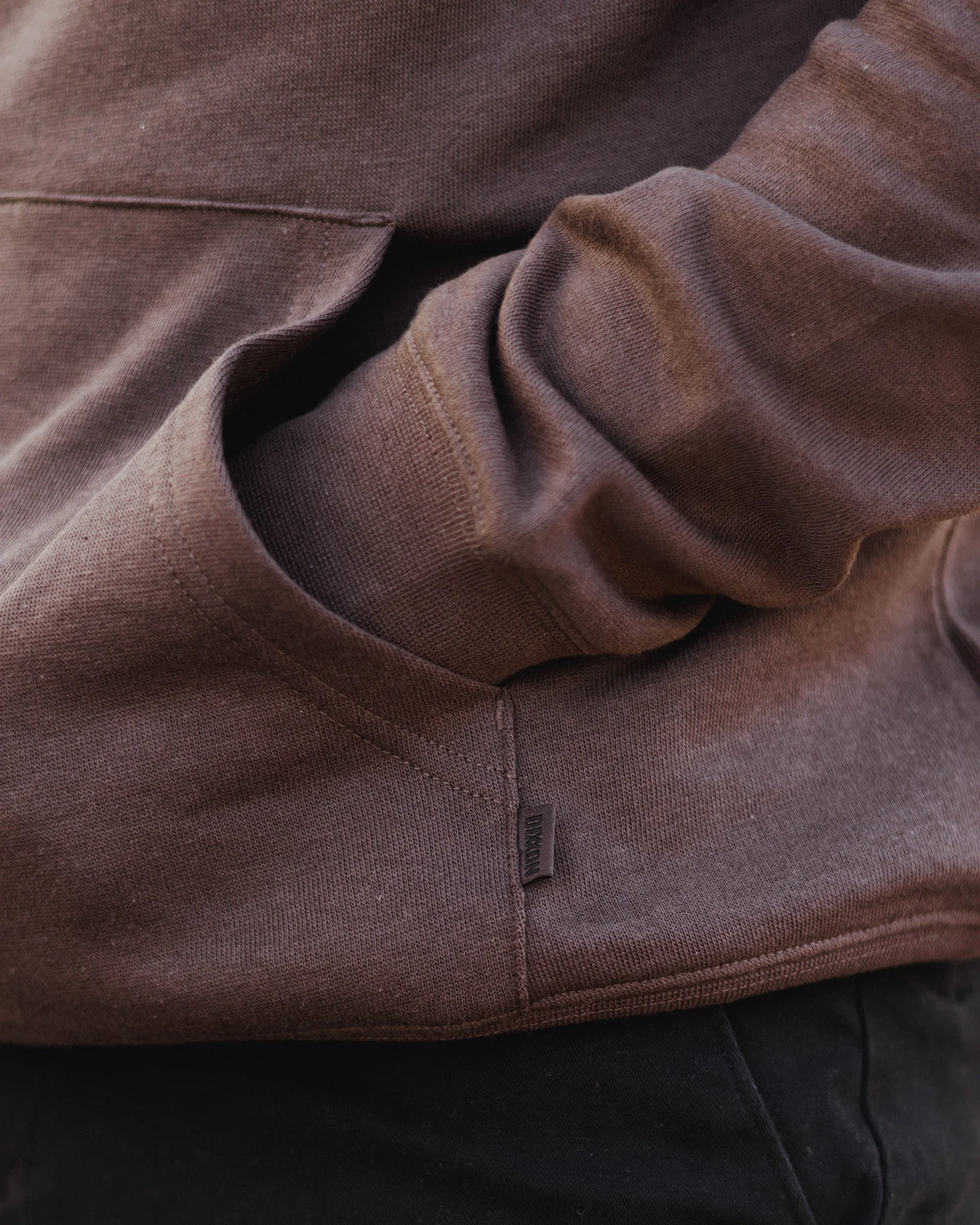 Black Crest Lightweight Pullover Hoodie - Brown - Image 8