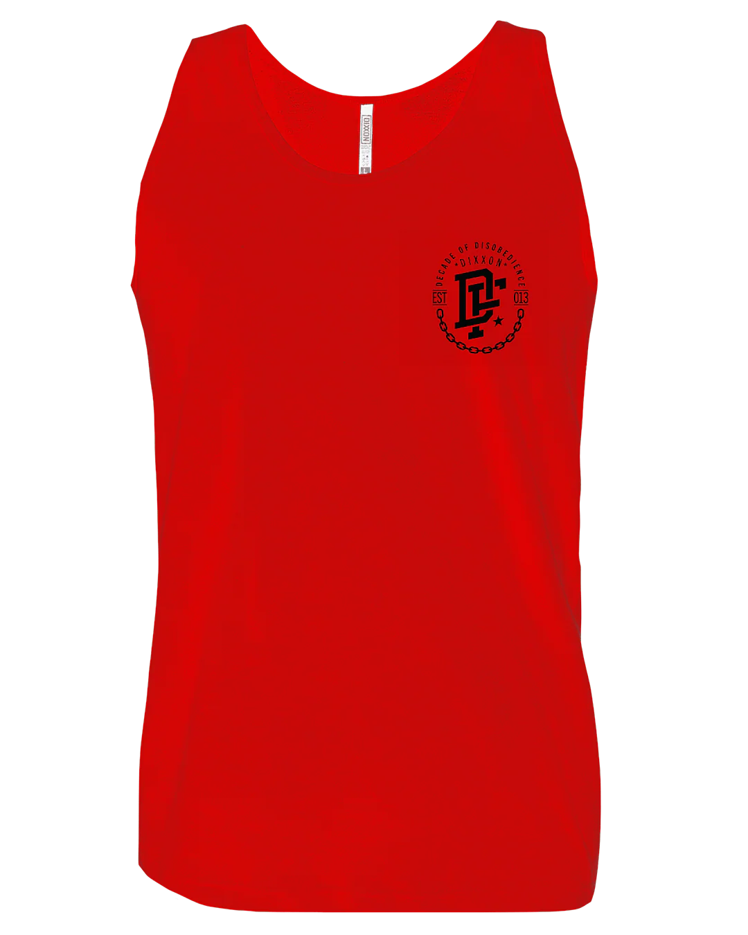 Black Disobedience Tank - Red - Image 3
