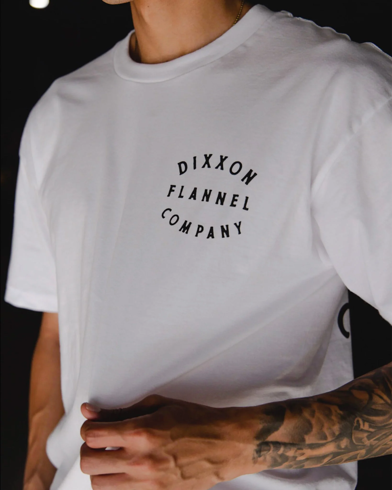 Black Hand Crafted T-Shirt - White - Image 3
