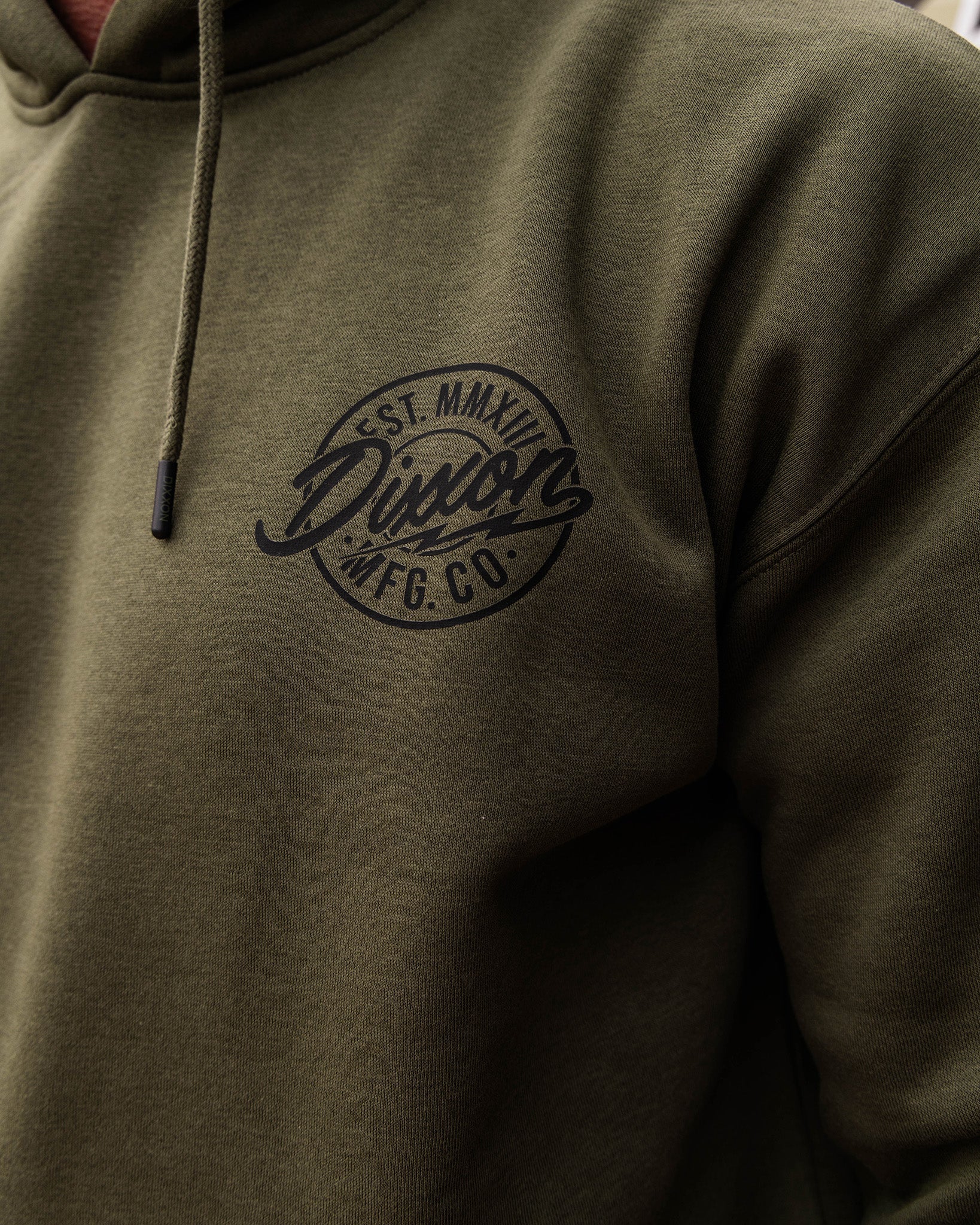 Black MFG Pullover Hoodie - O.D. Green - Image 5