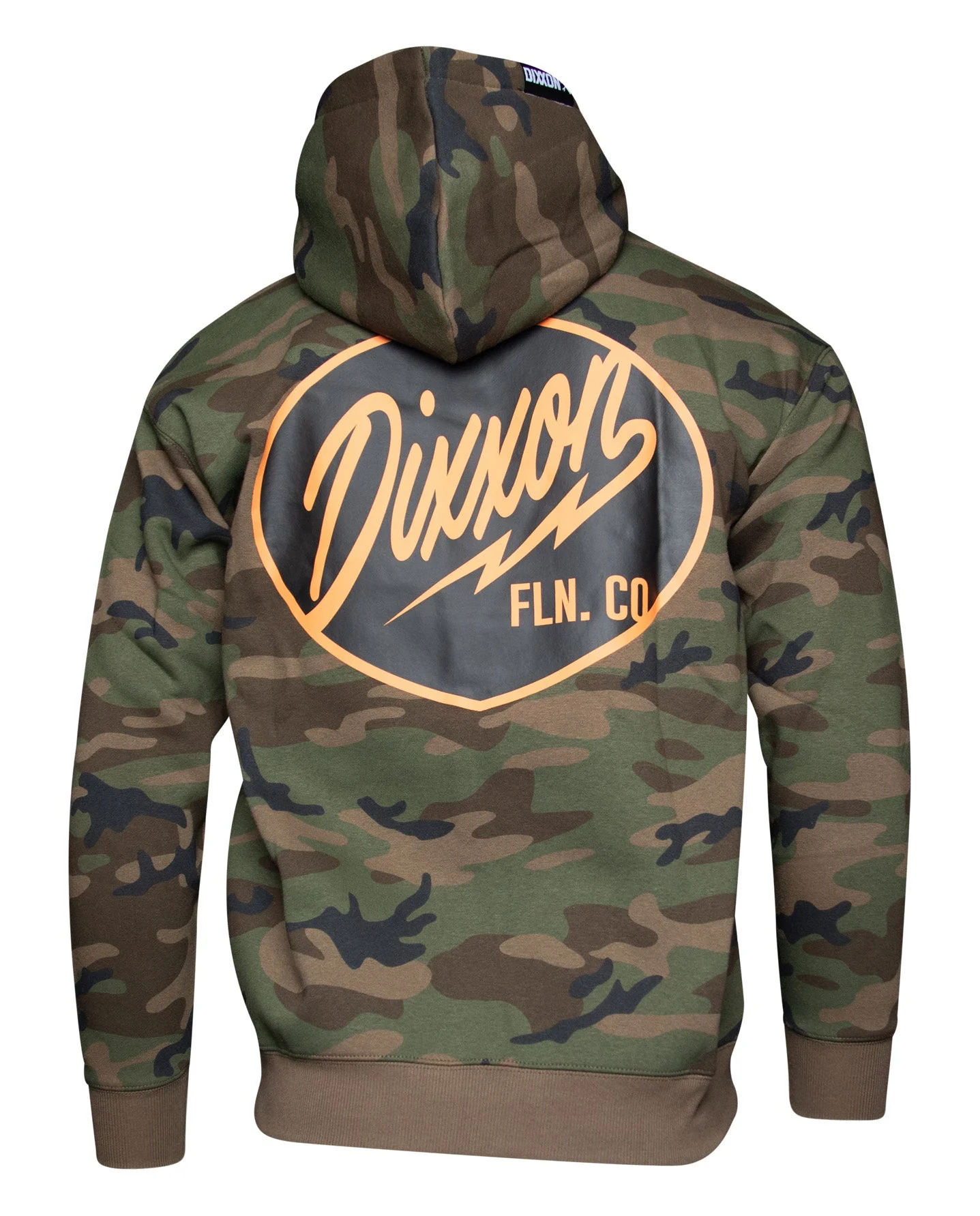 Black & Orange Esso Zip Up Hoodie - Camo - Image 3