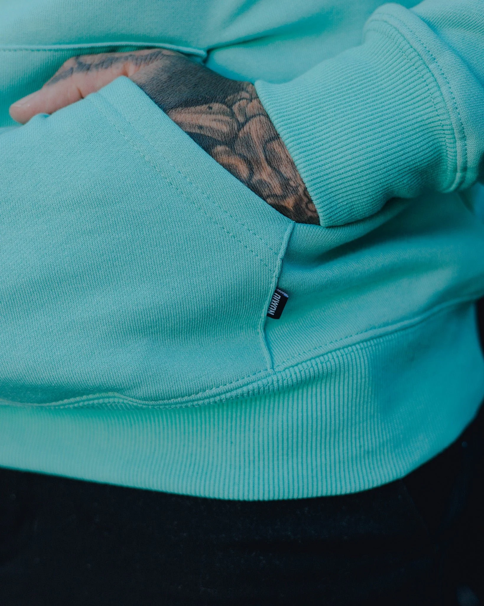 Black Pastime Pullover Hoodie - Tiffany - Image 2