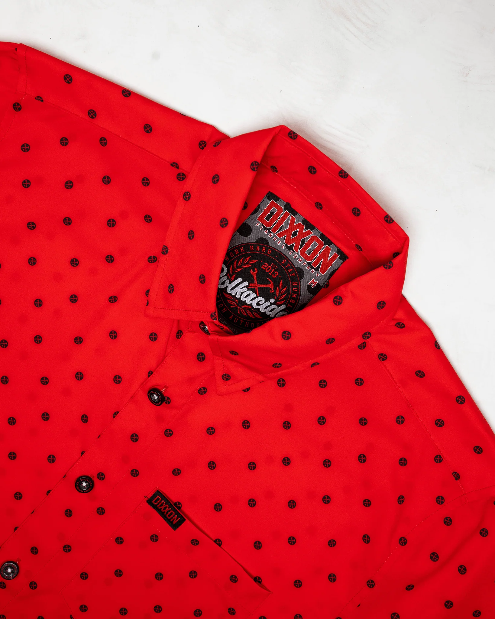 Black Polkacide Party Shirt - Red - Image 4