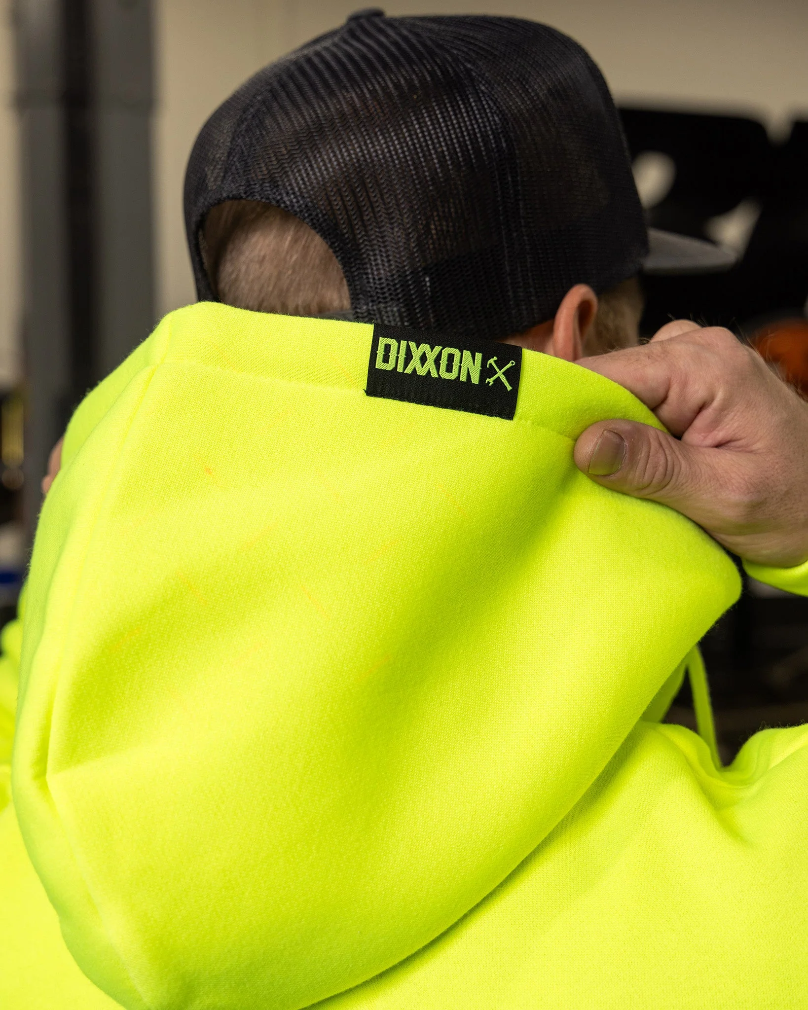 Black Quality Goods Zip Up Hoodie - Safety Yellow - Image 5
