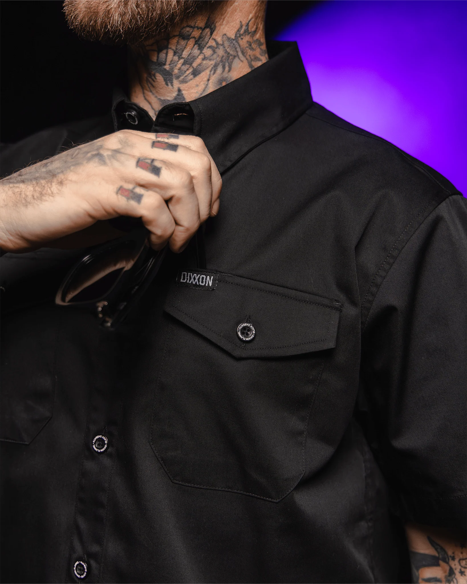 Black Sabbath WorkForce Short Sleeve Work Shirt - Black - Image 6