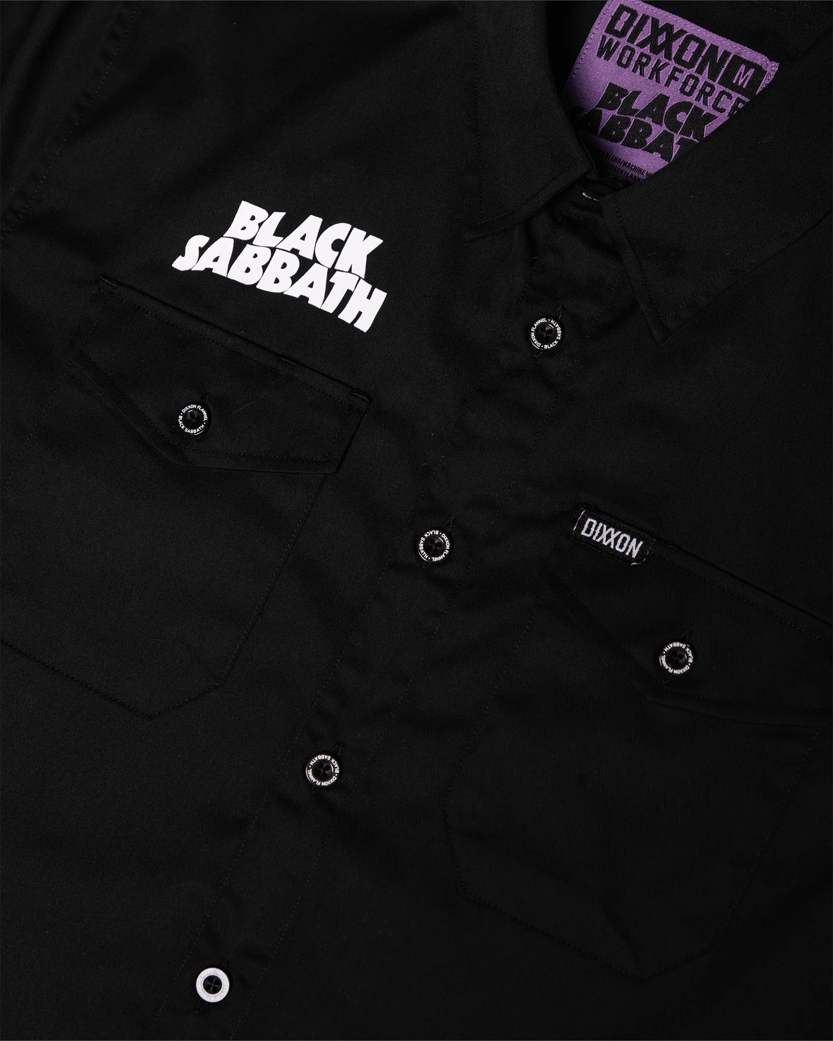 Black Sabbath WorkForce Short Sleeve Work Shirt - Black - Image 9
