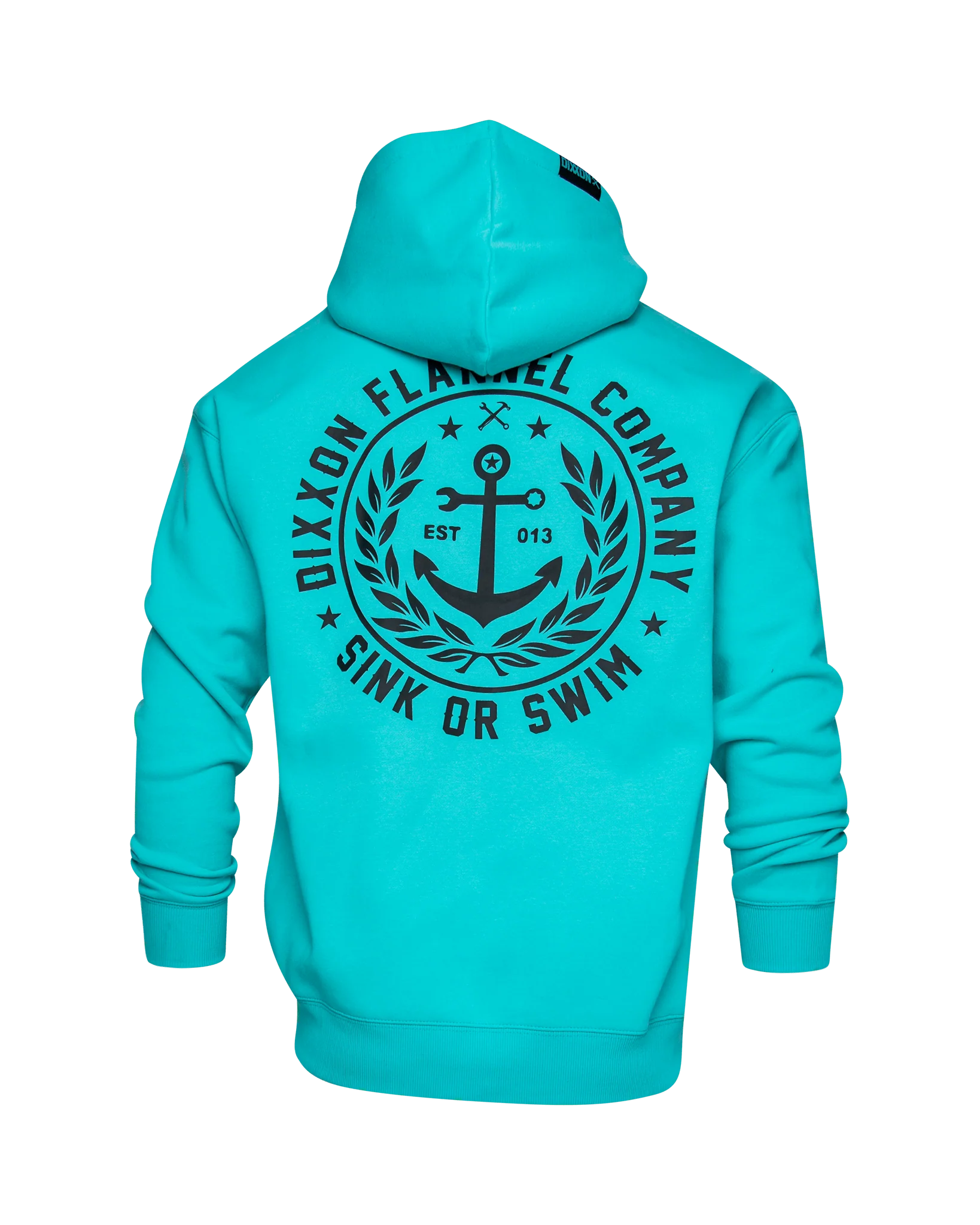 Black Salty Crest Zip Up Hoodie - Tiffany - Image 2