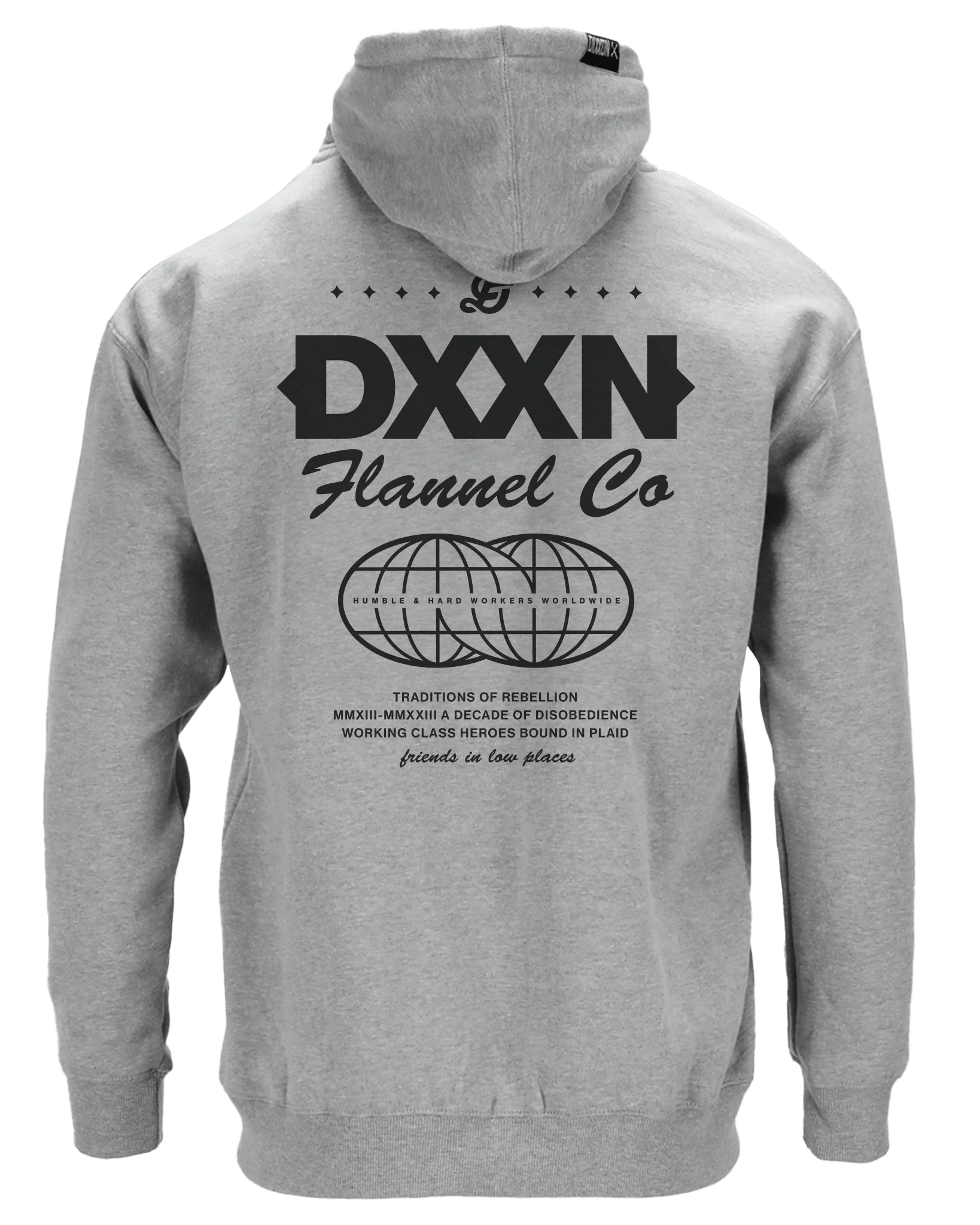 Black Tech Zip Up Hoodie - Heathered Gray - Image 2