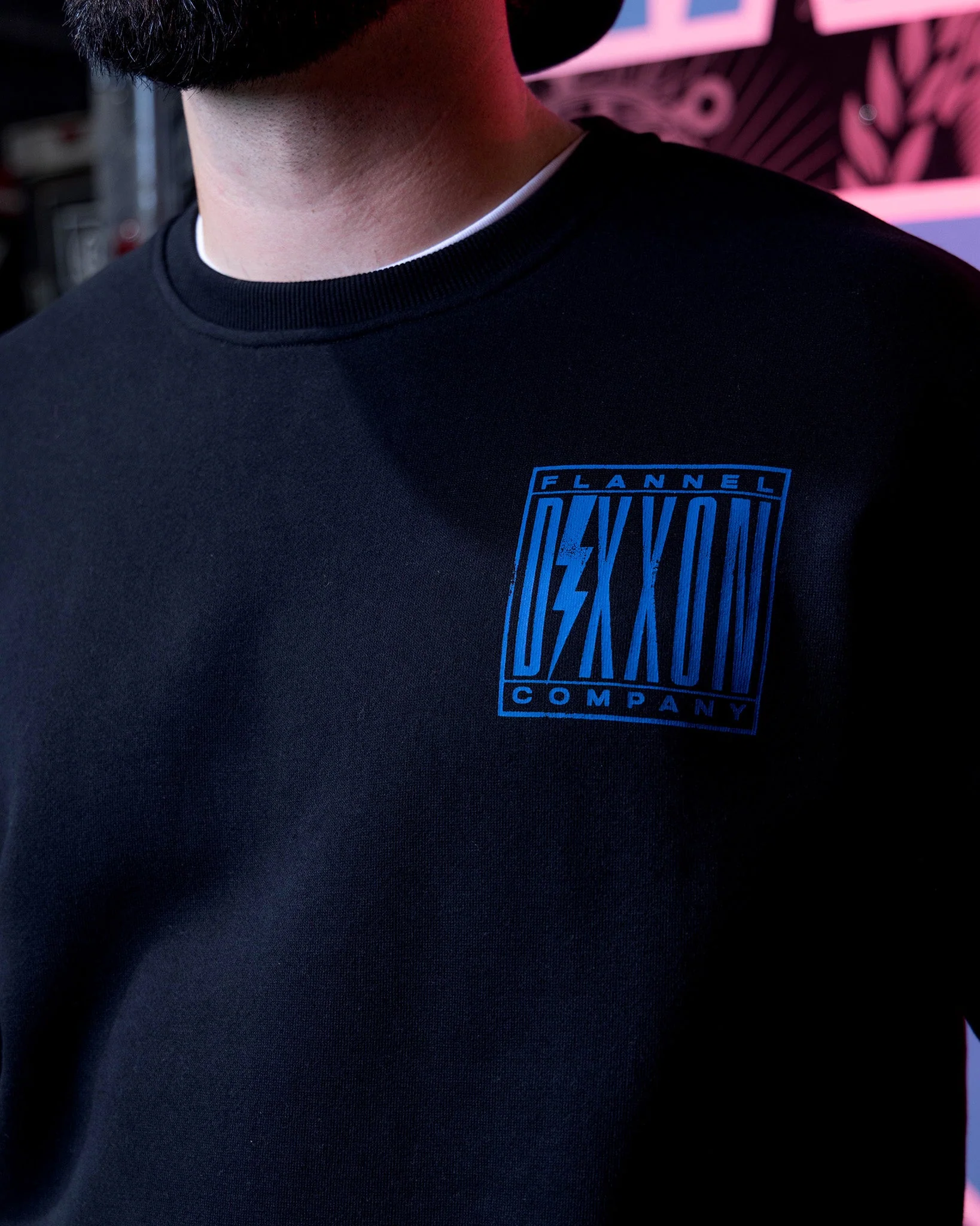 Blue Charged Crewneck Sweatshirt - Black - Image 5