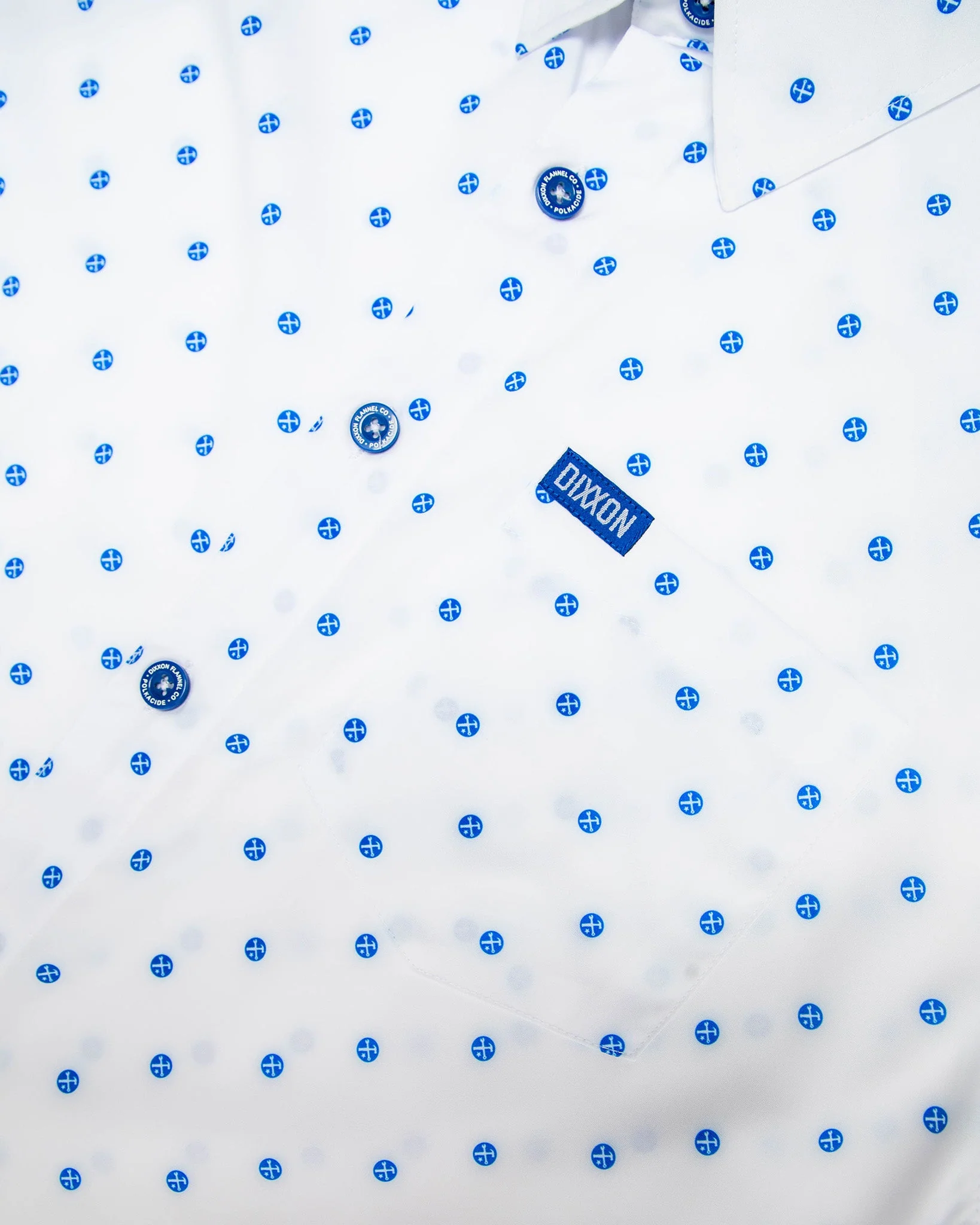 Blue Polkacide Party Shirt - White - Image 5