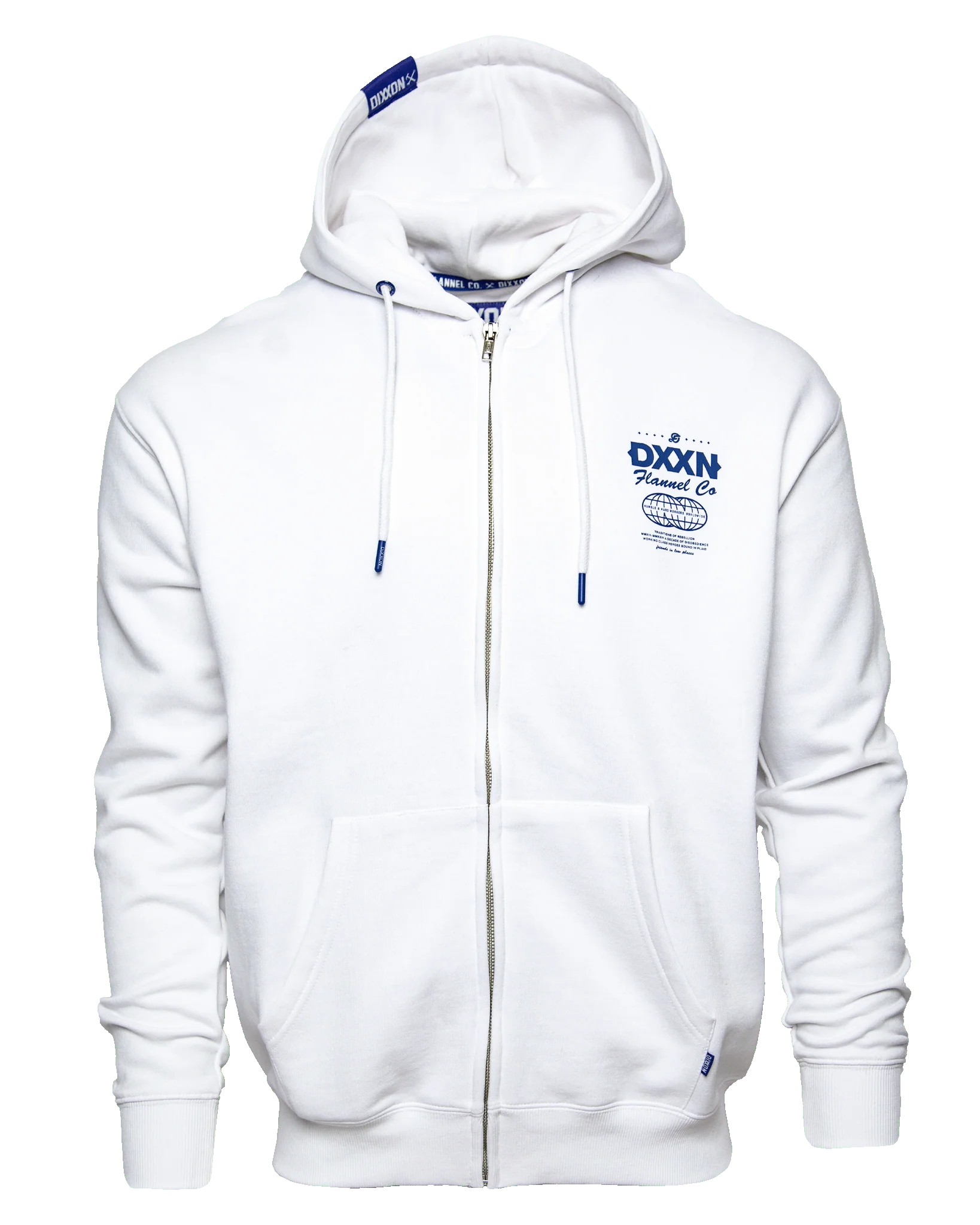Blue Tech Zip Up - White - Image 3
