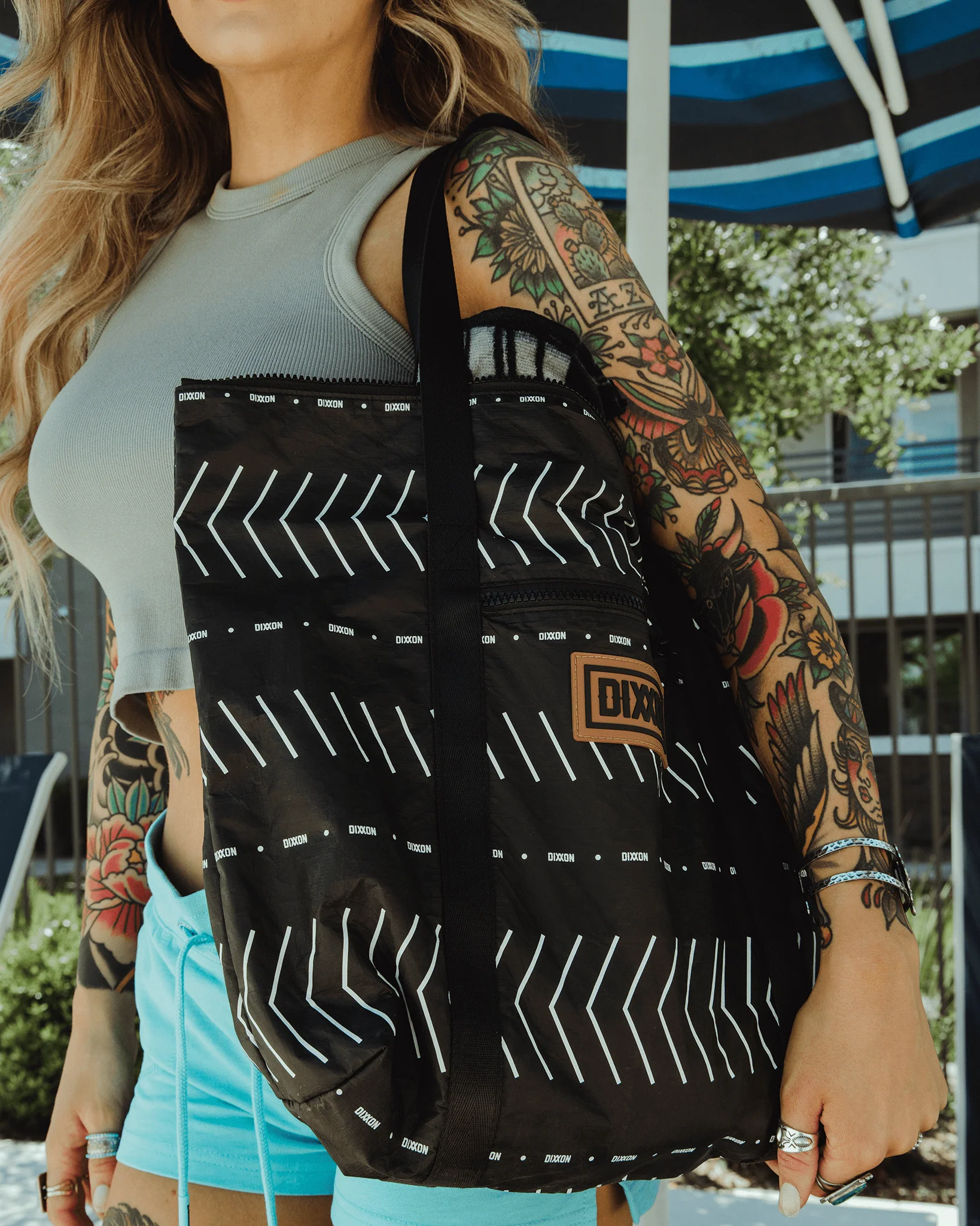 BOHO Zipper Tote Beach Bag - Image 4