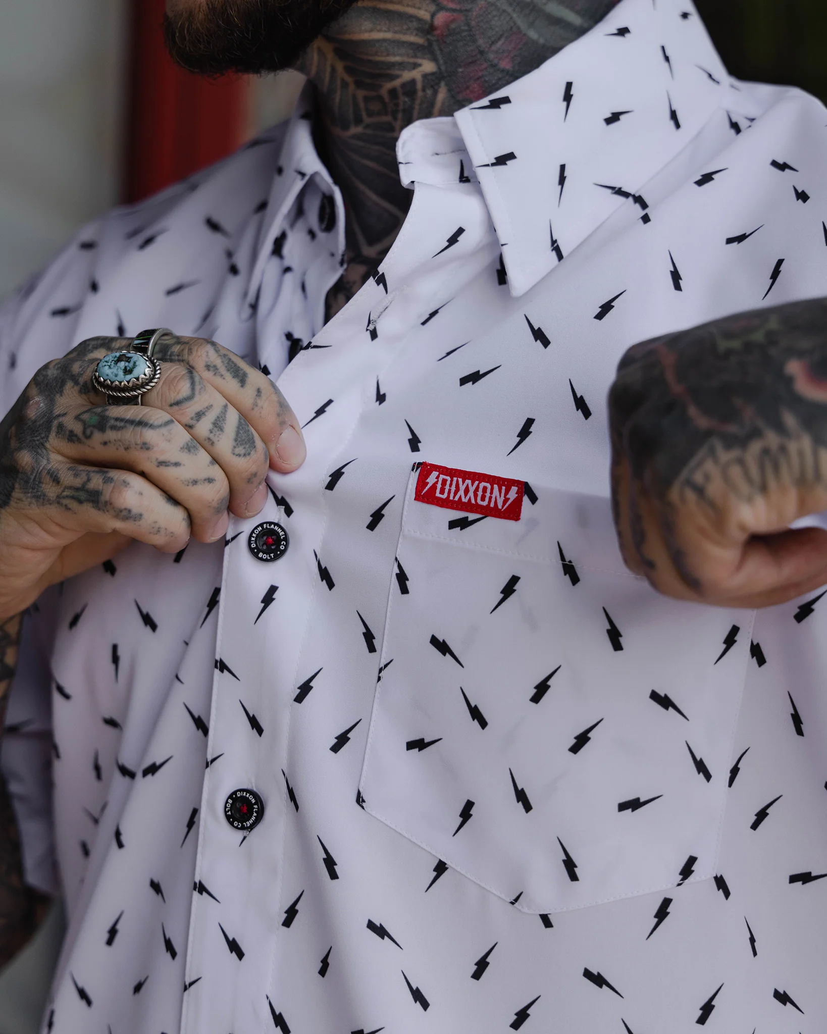Bolt Party Shirt - White - Image 4