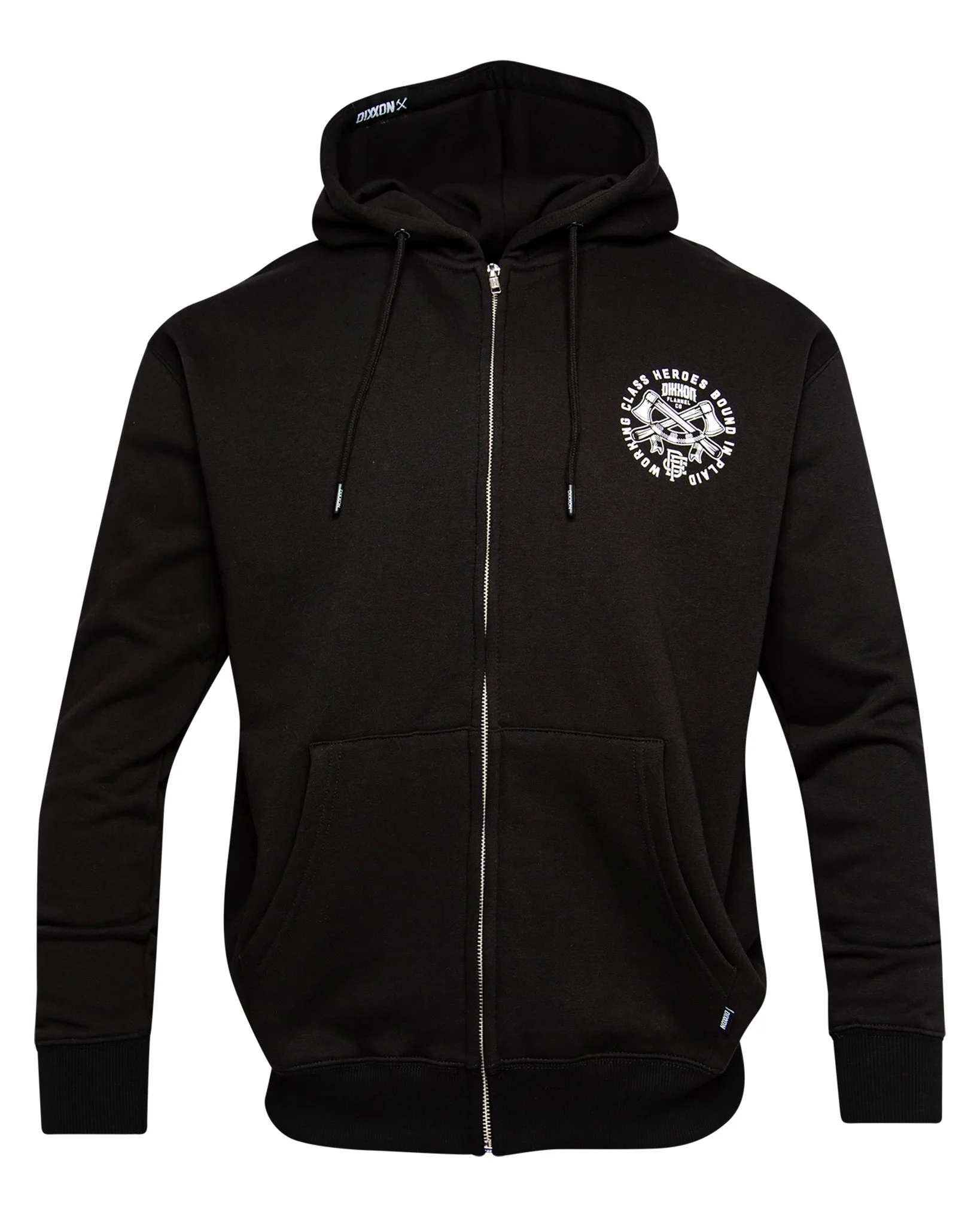 Bound In Plaid Zip Up - Black - Image 3