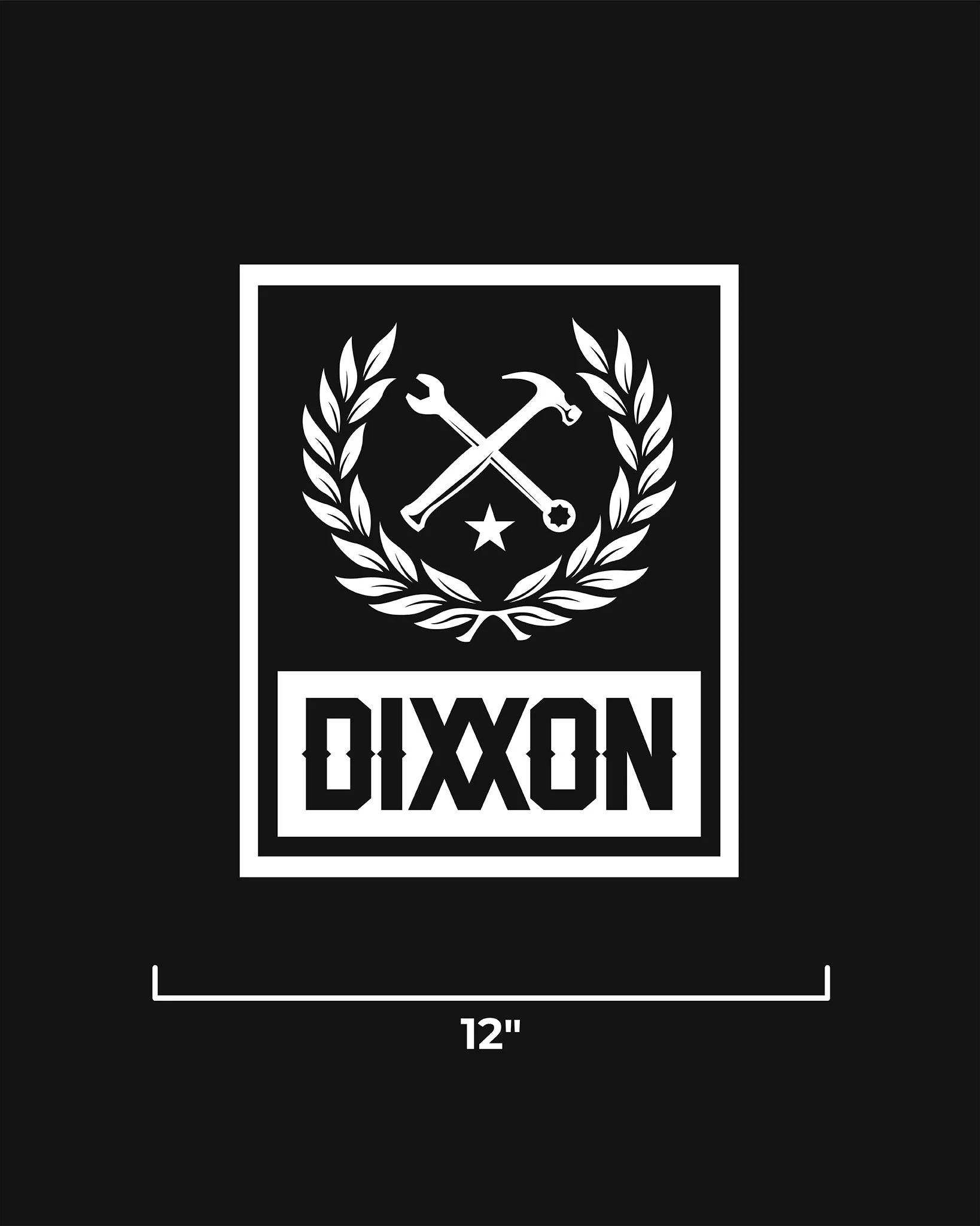 Box Crest 12" Die Cut Sticker - Image 2