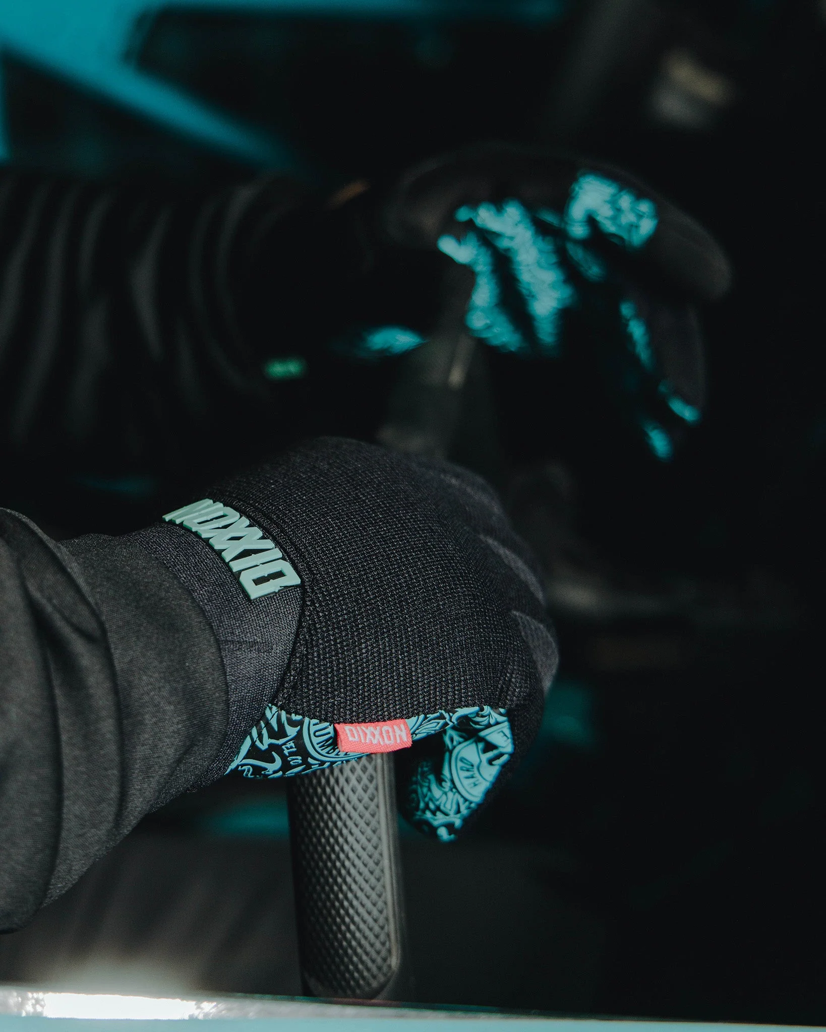 BRAAP Moto Gloves - Aqua Yeww! - Image 3