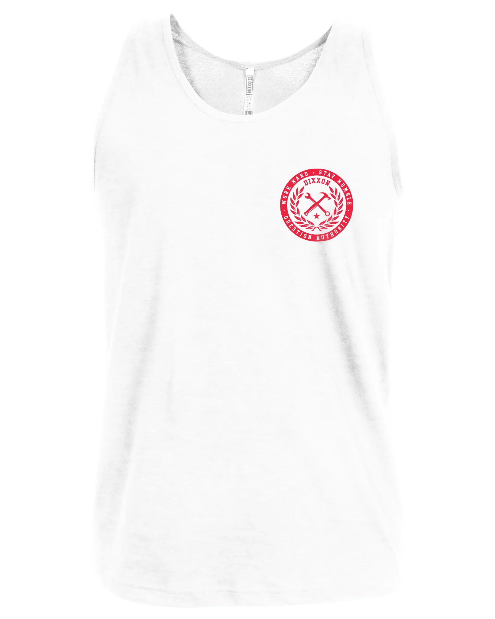 Branded Tank - White & Red - Image 2