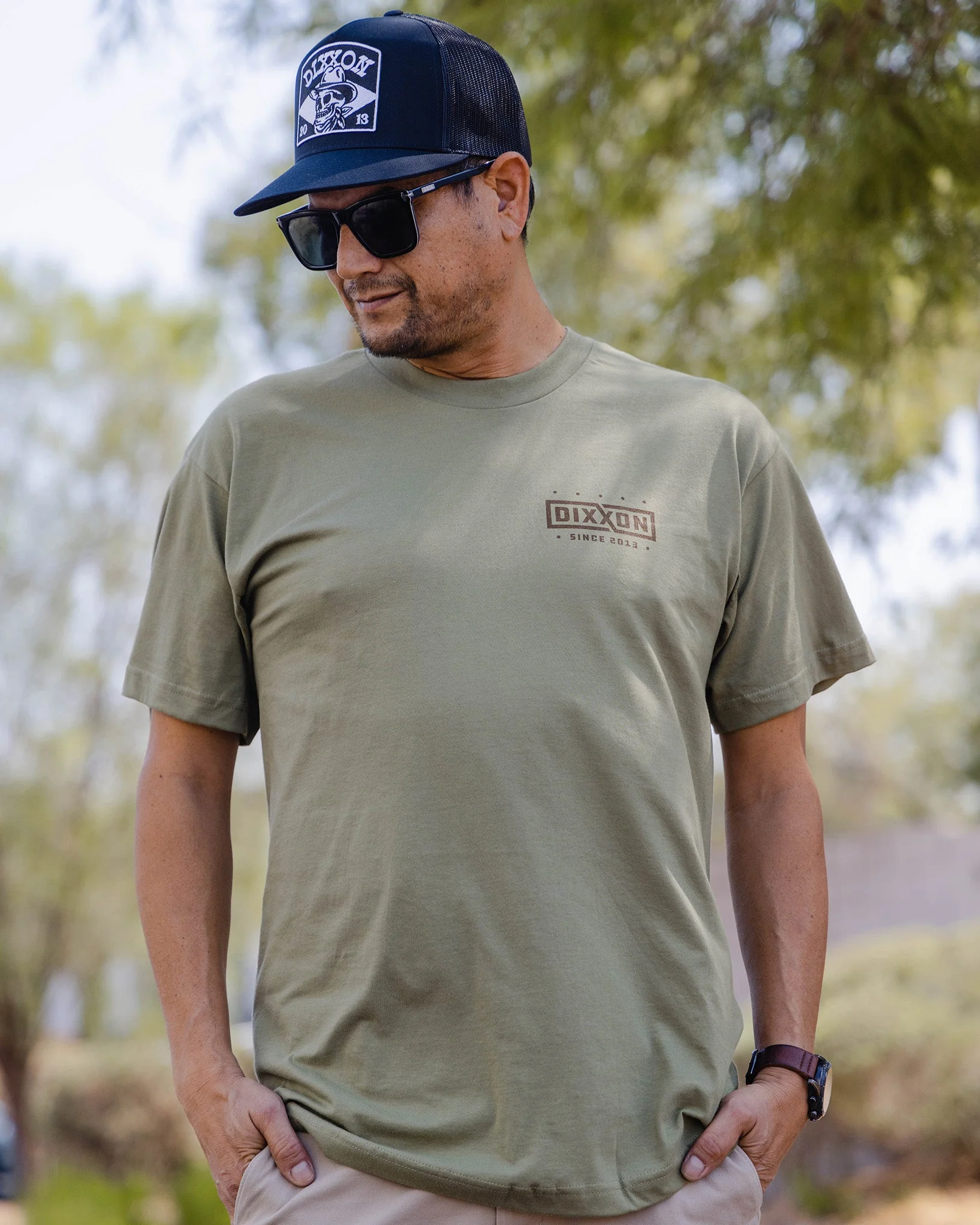 Brown Classics T-Shirt - O.D. Green - Image 2