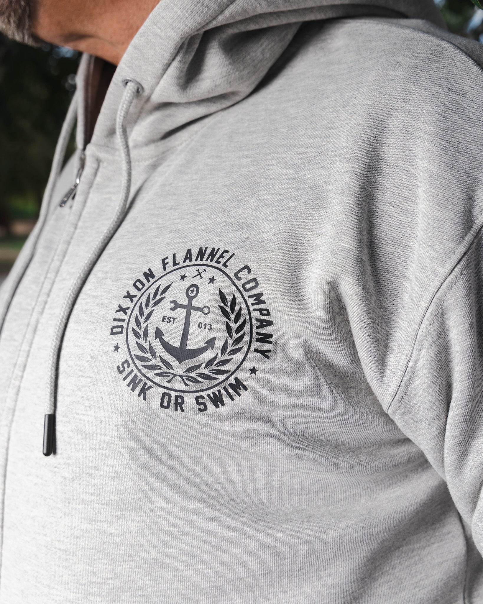 Calypso Zip Up Hoodie - Heather Gray - Image 5