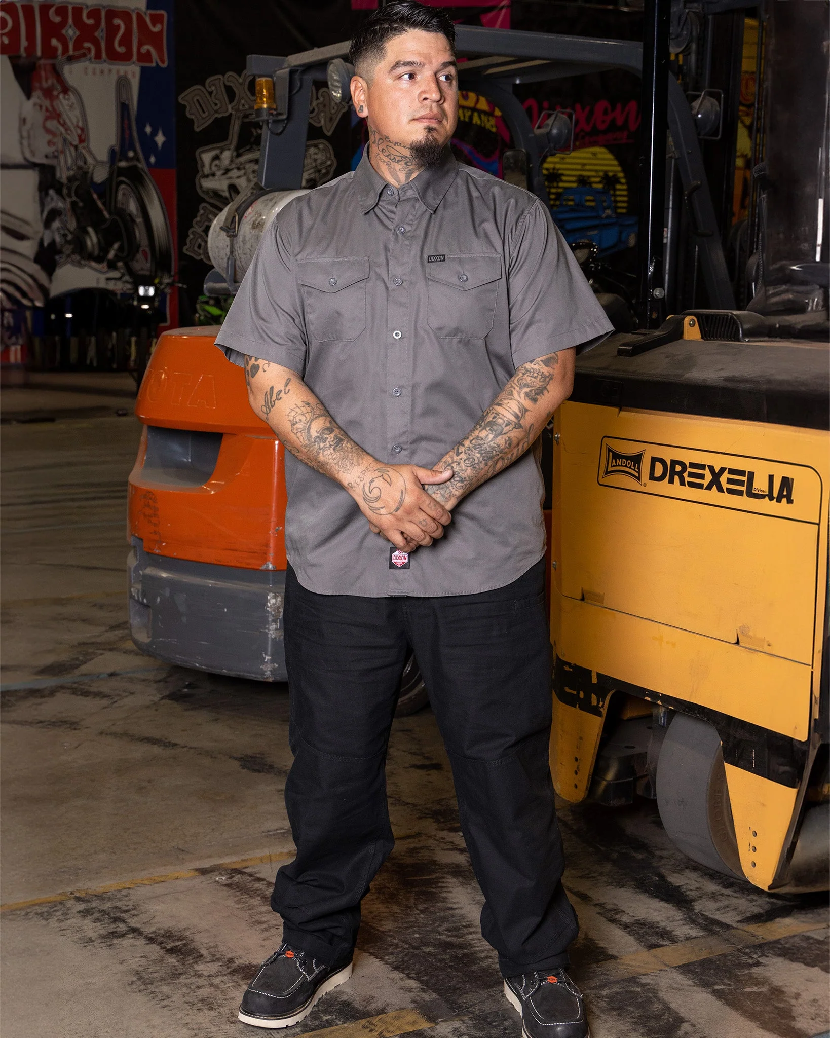 Canvas Work Pants - Black - Image 4