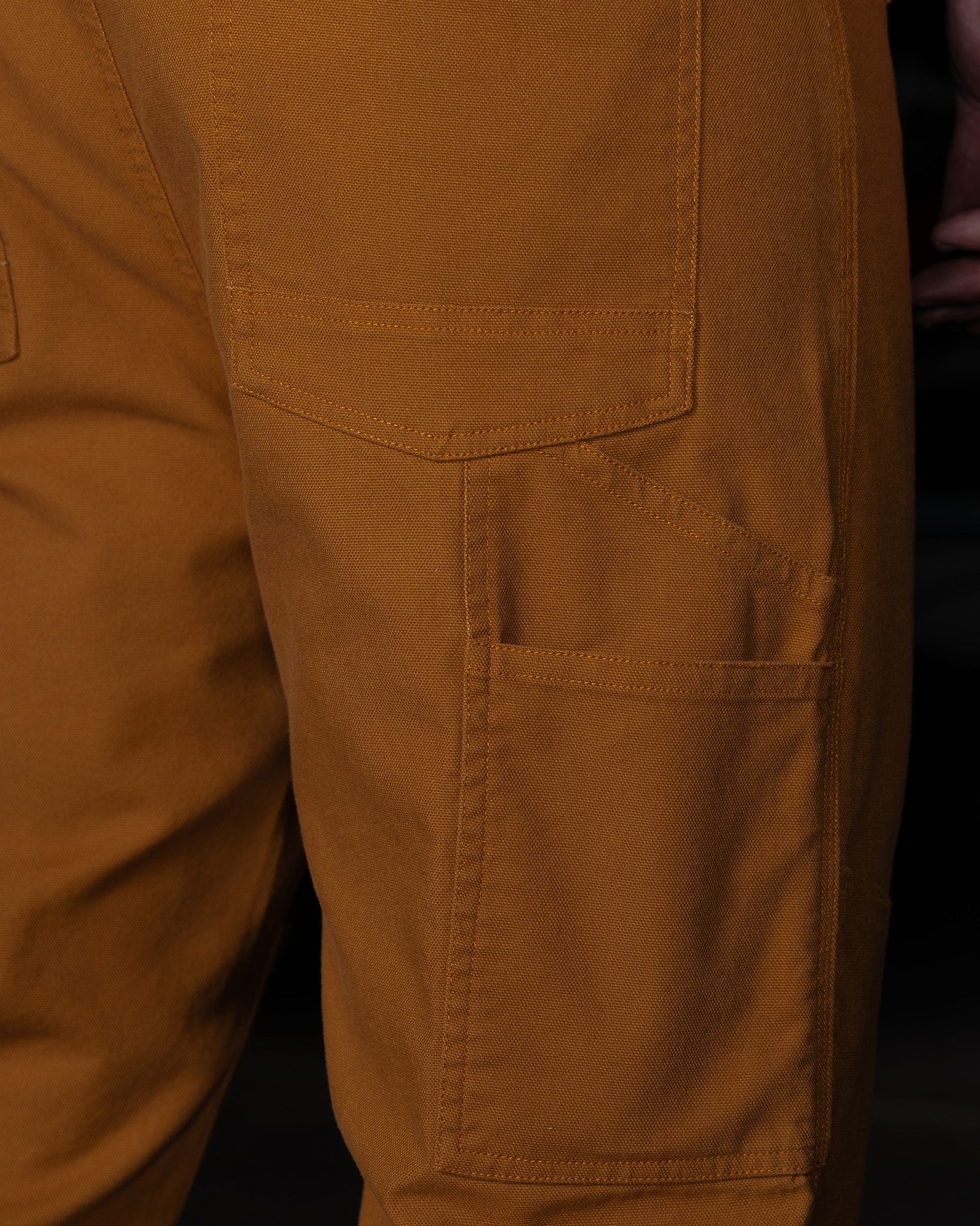 Canvas Work Pants - Camel - Image 8