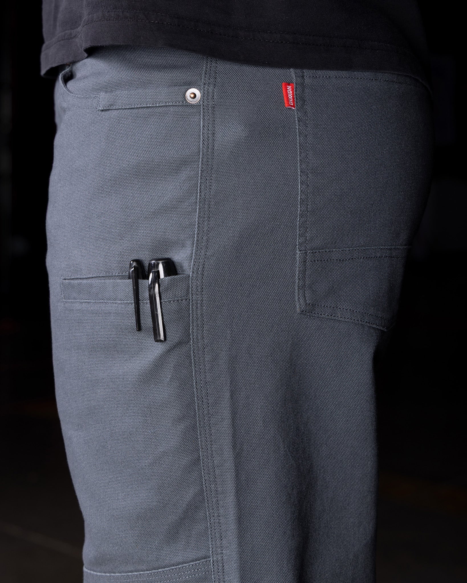 Canvas Work Pants - Gray - Image 9