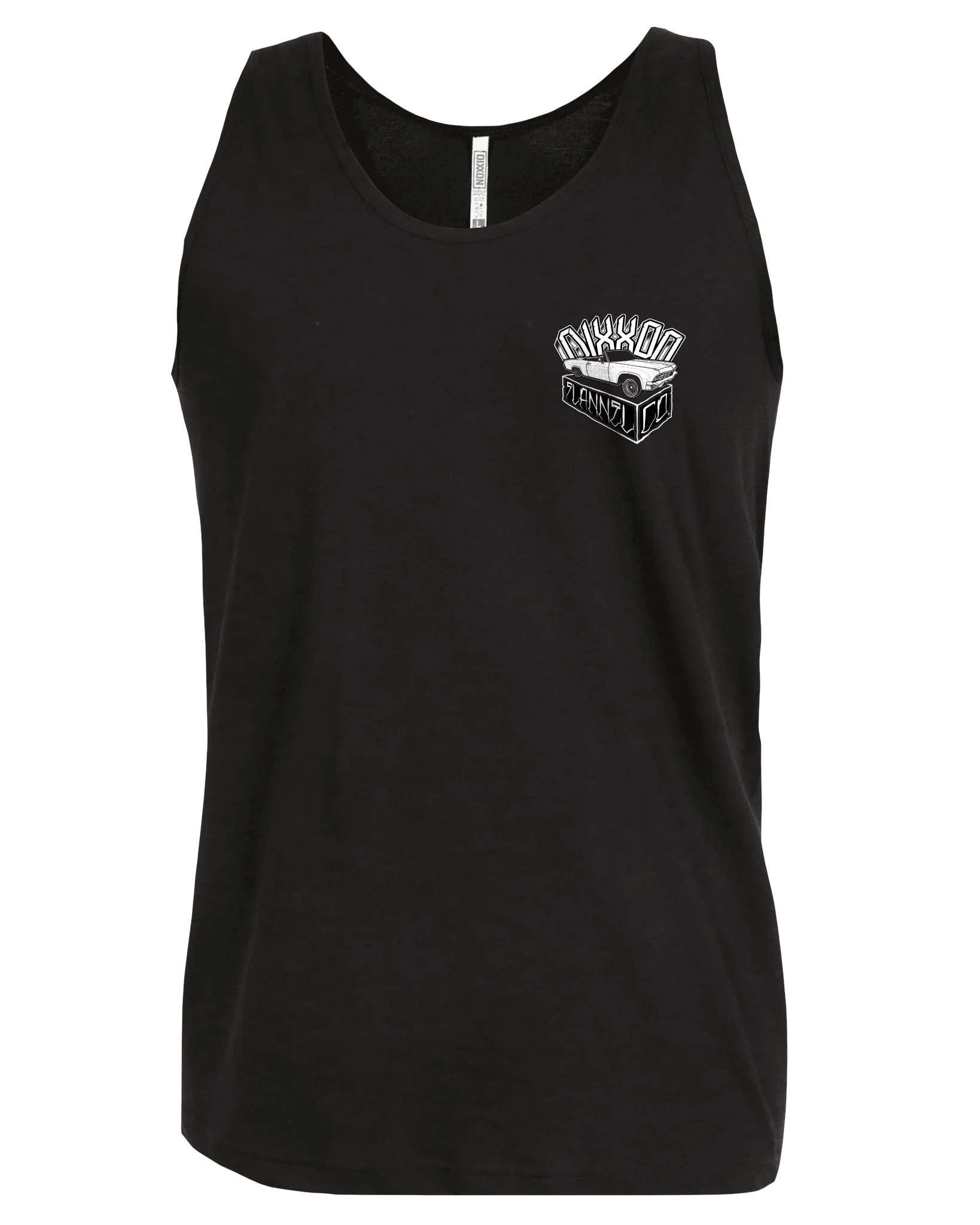 White Block Tank - Black - Image 2