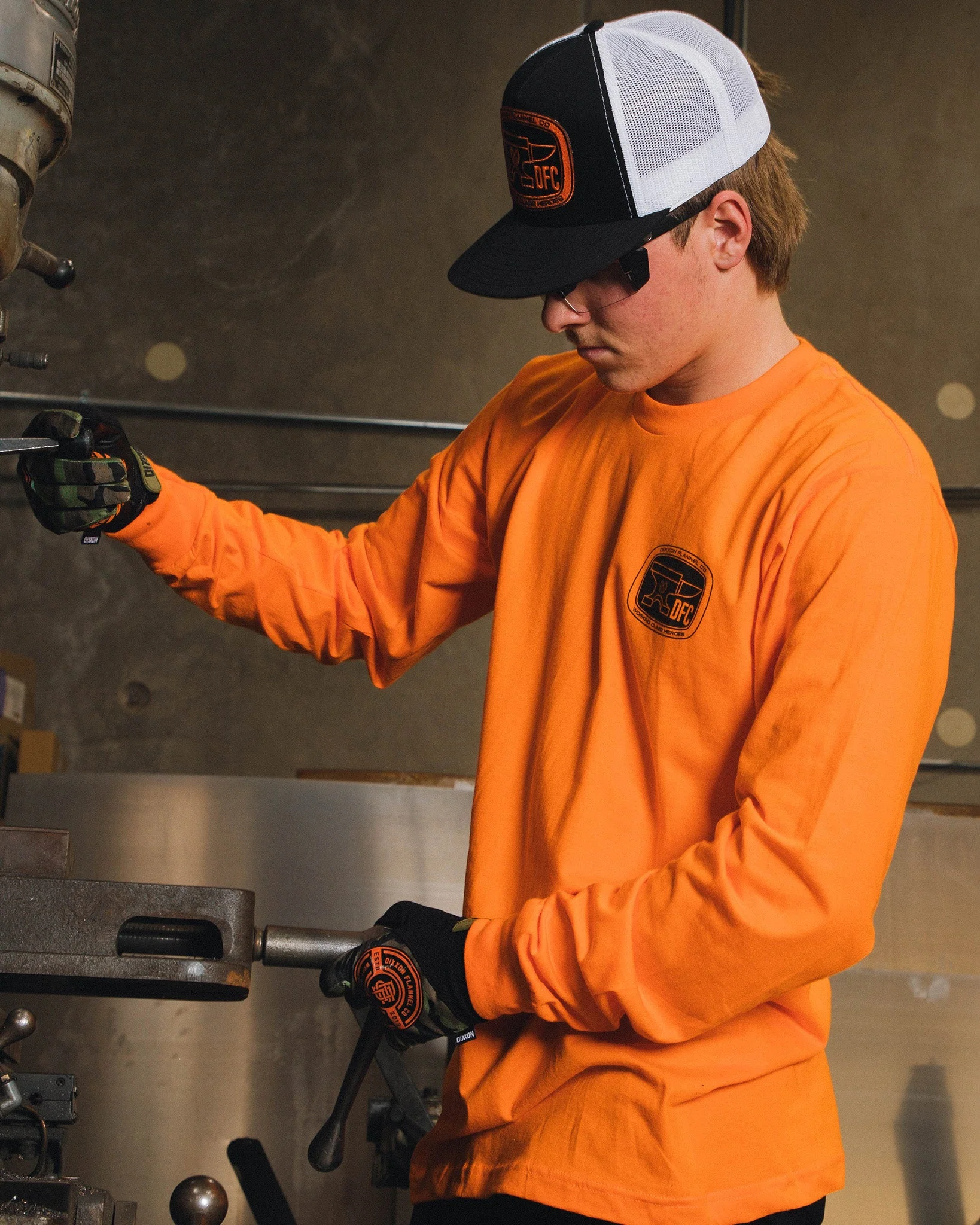 Checkpoint Hi Vis Long Sleeve T-Shirt - Orange - Image 2