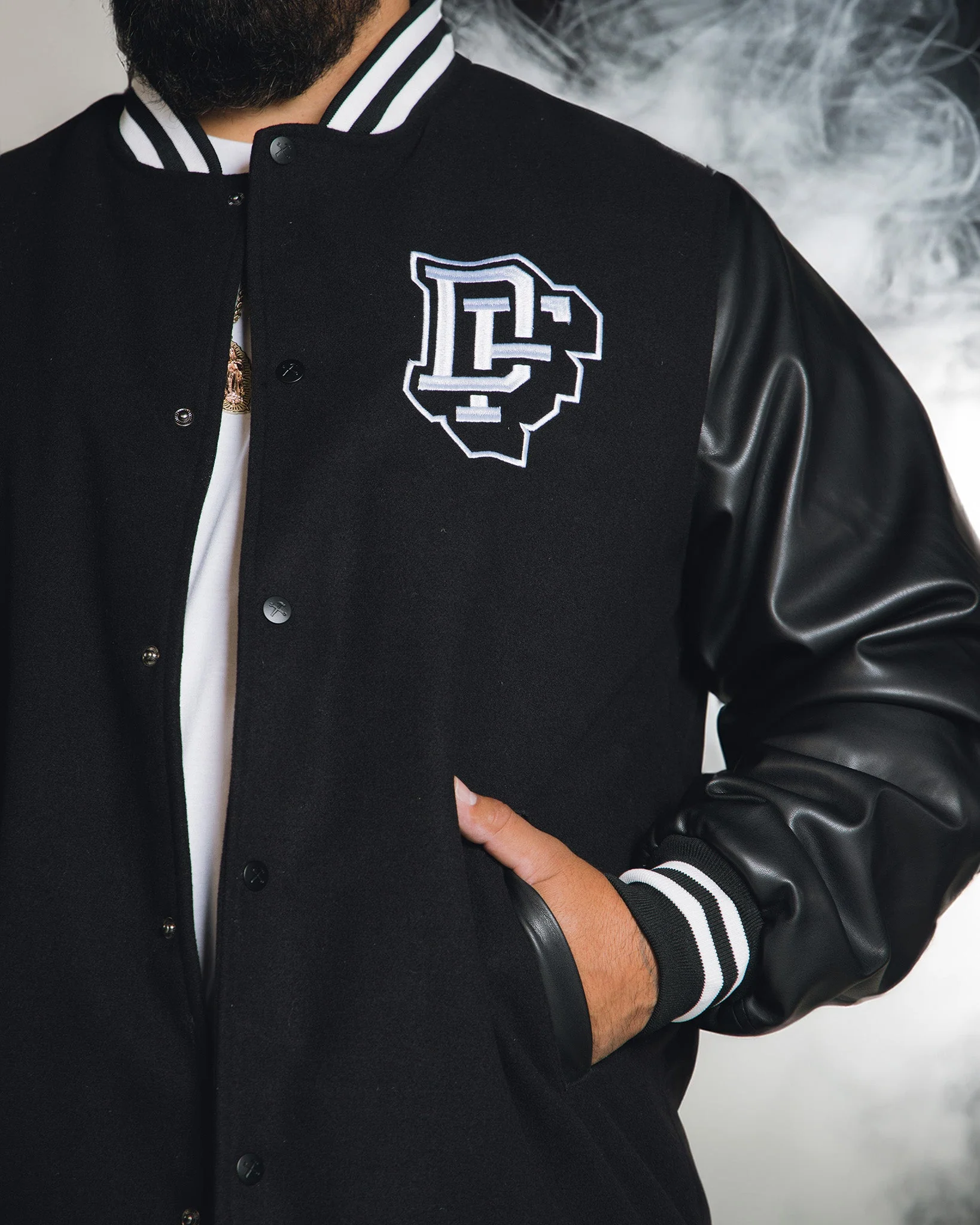 Classics Redefined Wool Varsity Jacket - Image 3