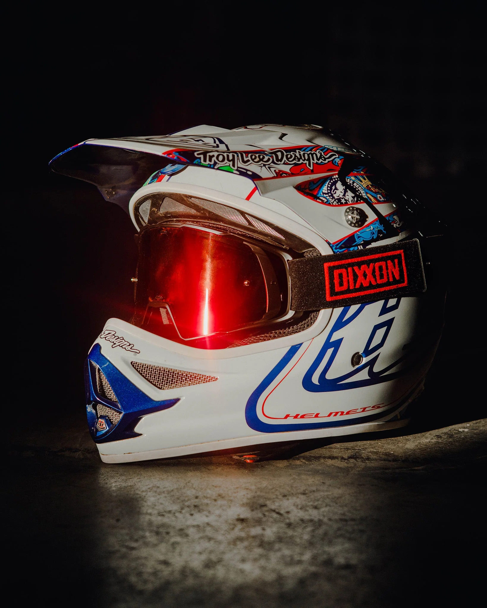 Contender MX Goggles - Black & Red / REVO Red Lens - Image 6