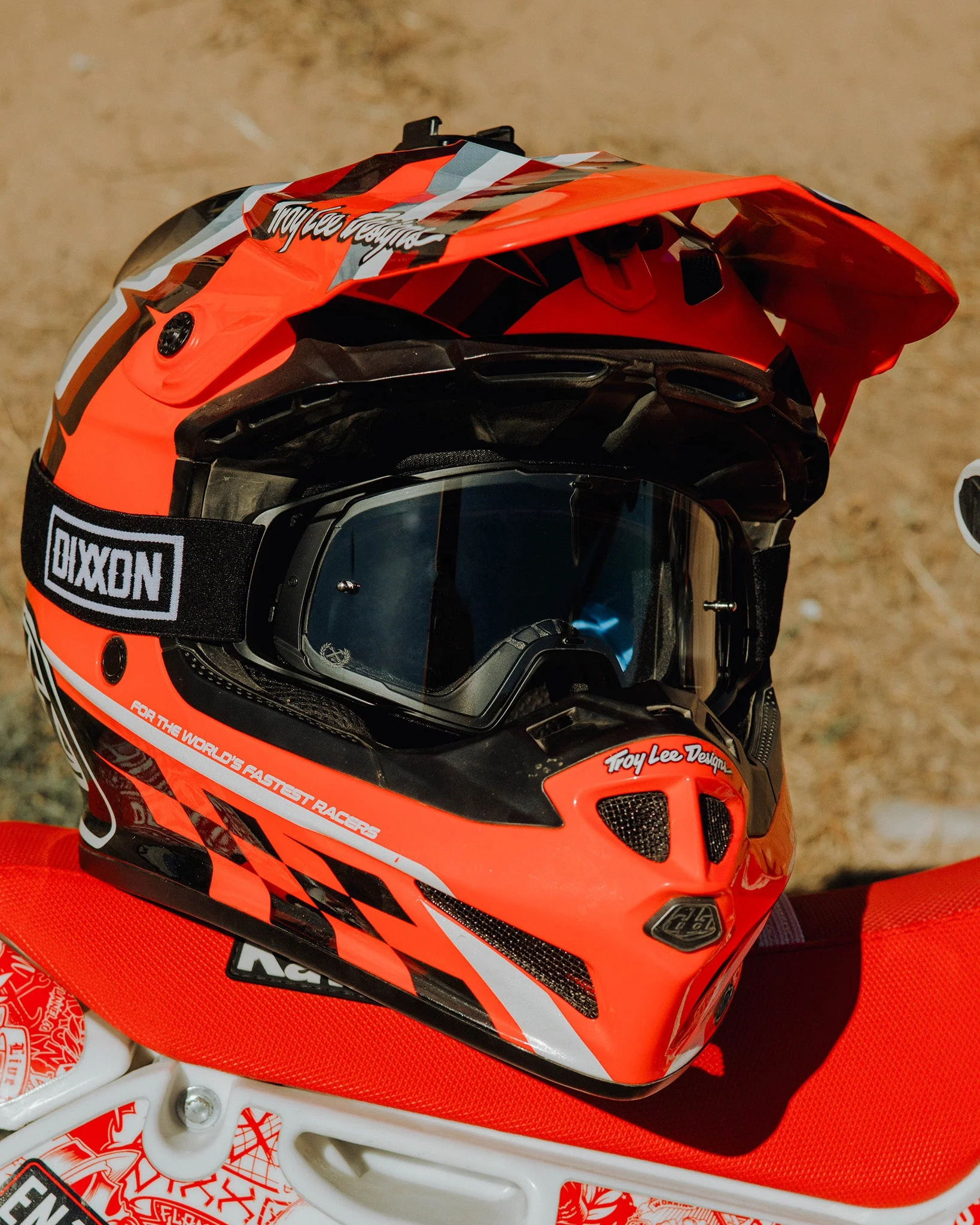 Contender MX Goggles - Black & White / Clear Lens - Image 5