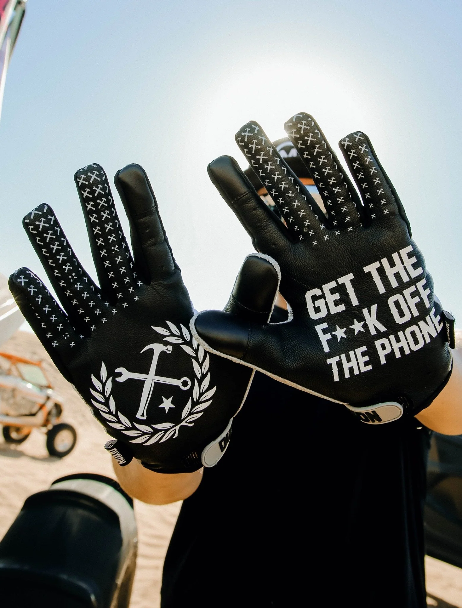Corpo Overload Moto Gloves - White - Image 3