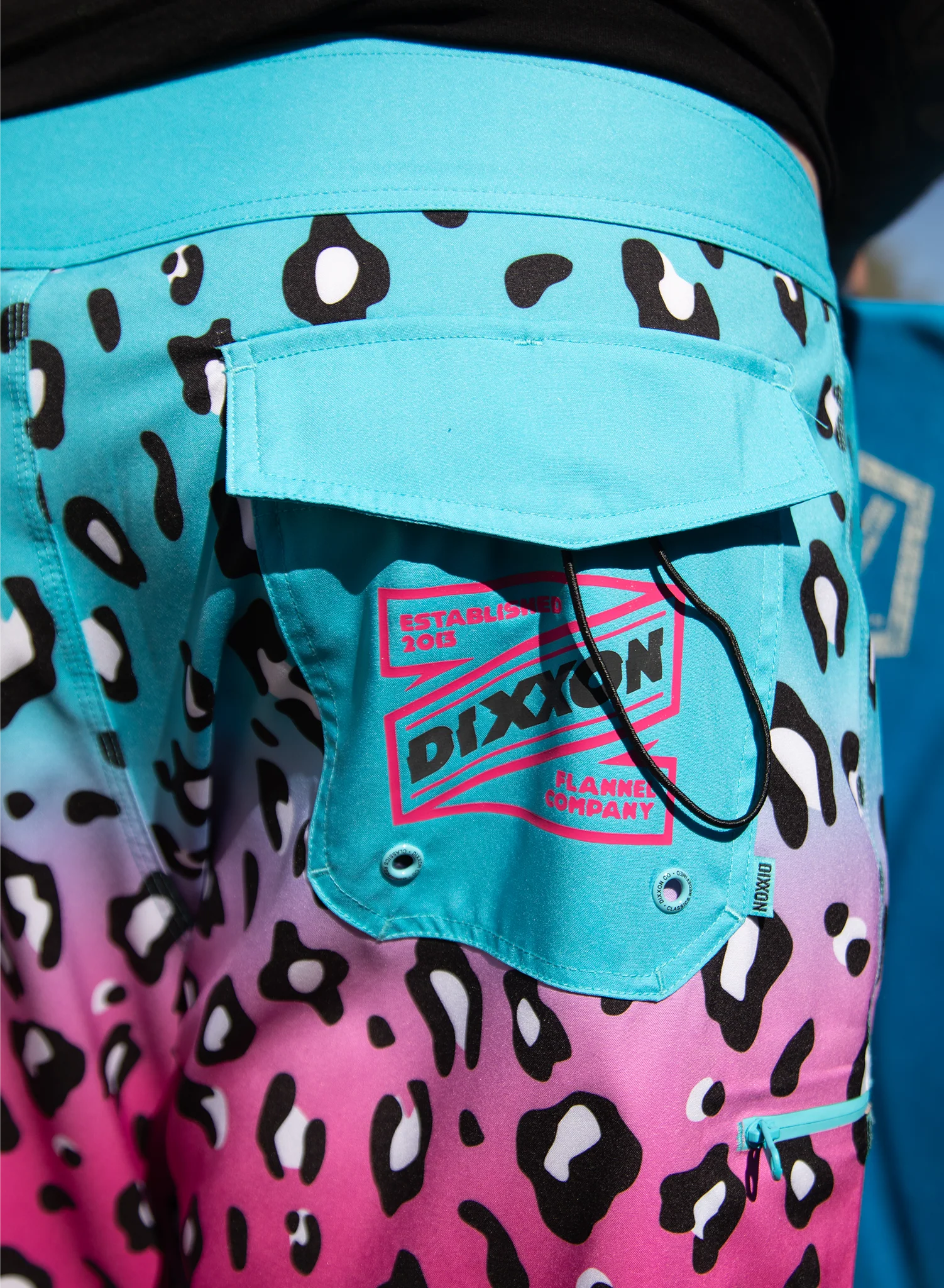 Cougar Hunter Boardshorts - Pink & Teal - Image 4