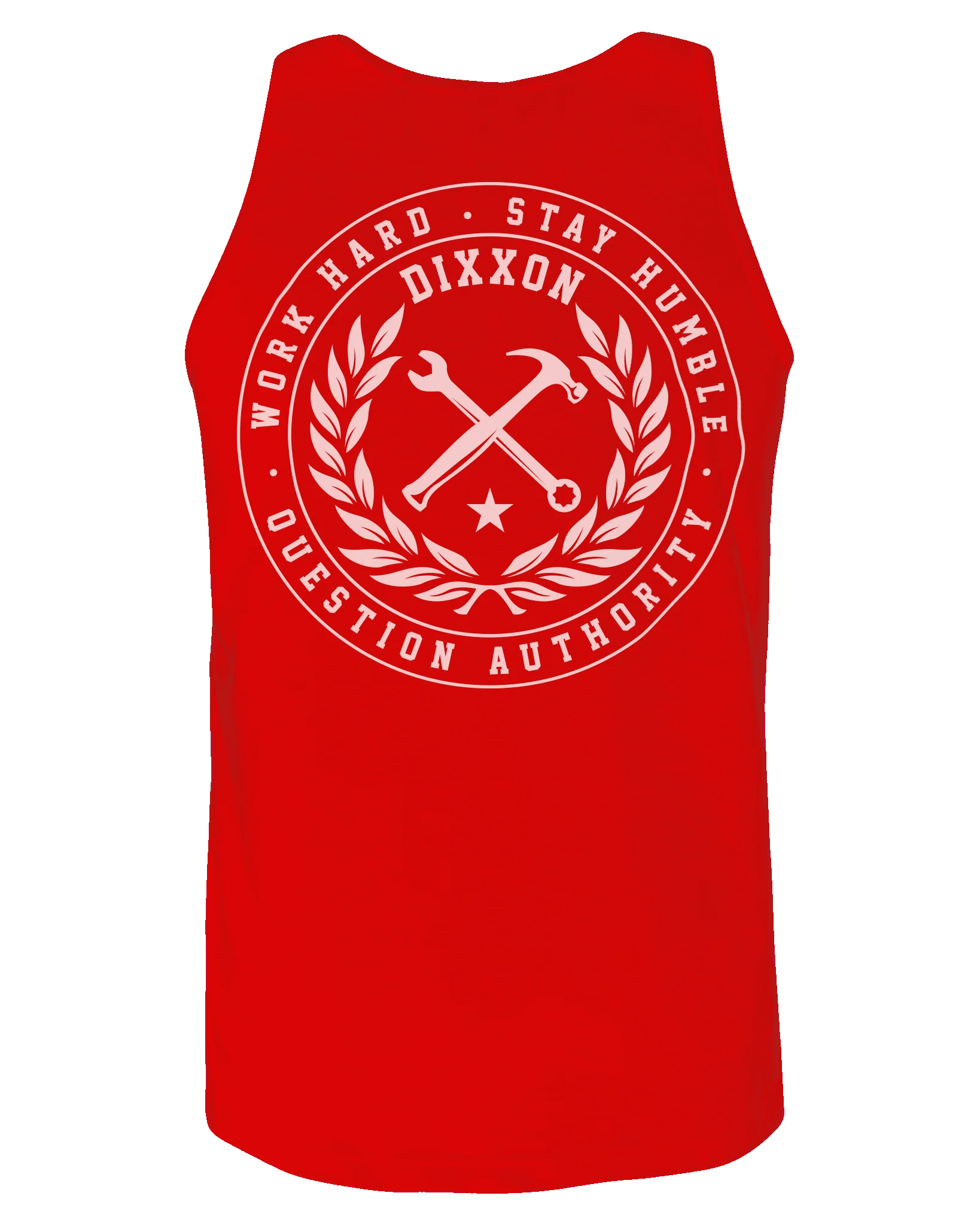 Crested Tank - Red & White - Image 2