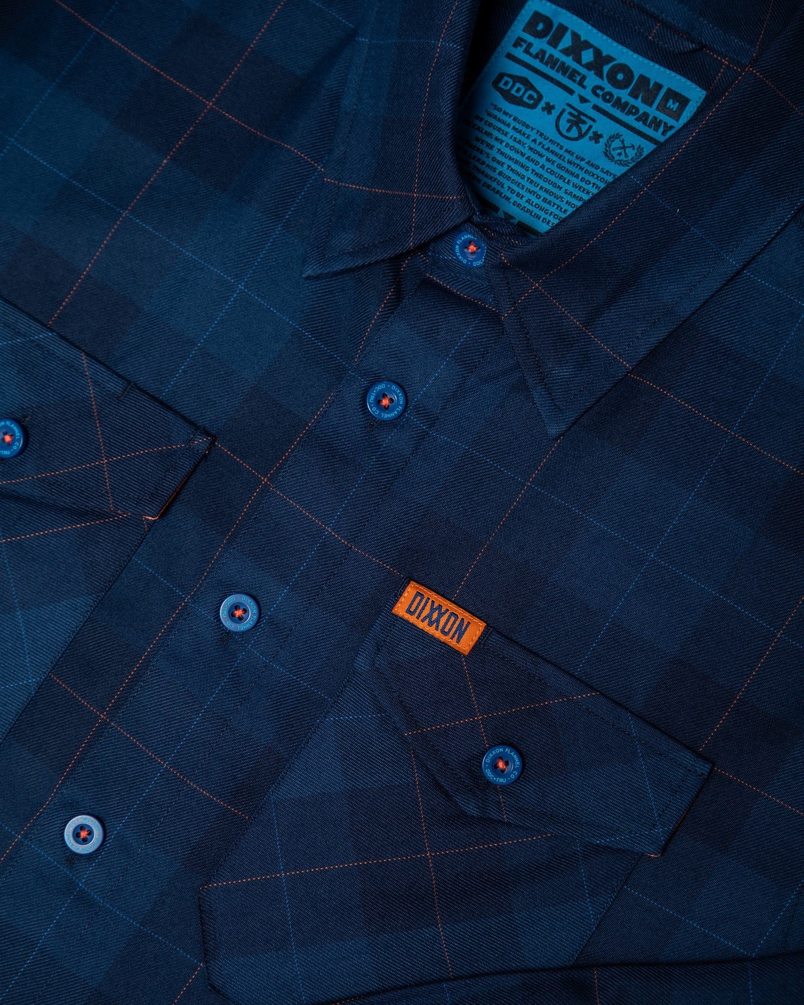 DDC + TRU (Draplin) Flannel - Never-Ending Navy - Image 9